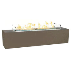 American Fyre Designs - Milan Low 72-Inch Linear GFRC Chat Height Gas Fire Table