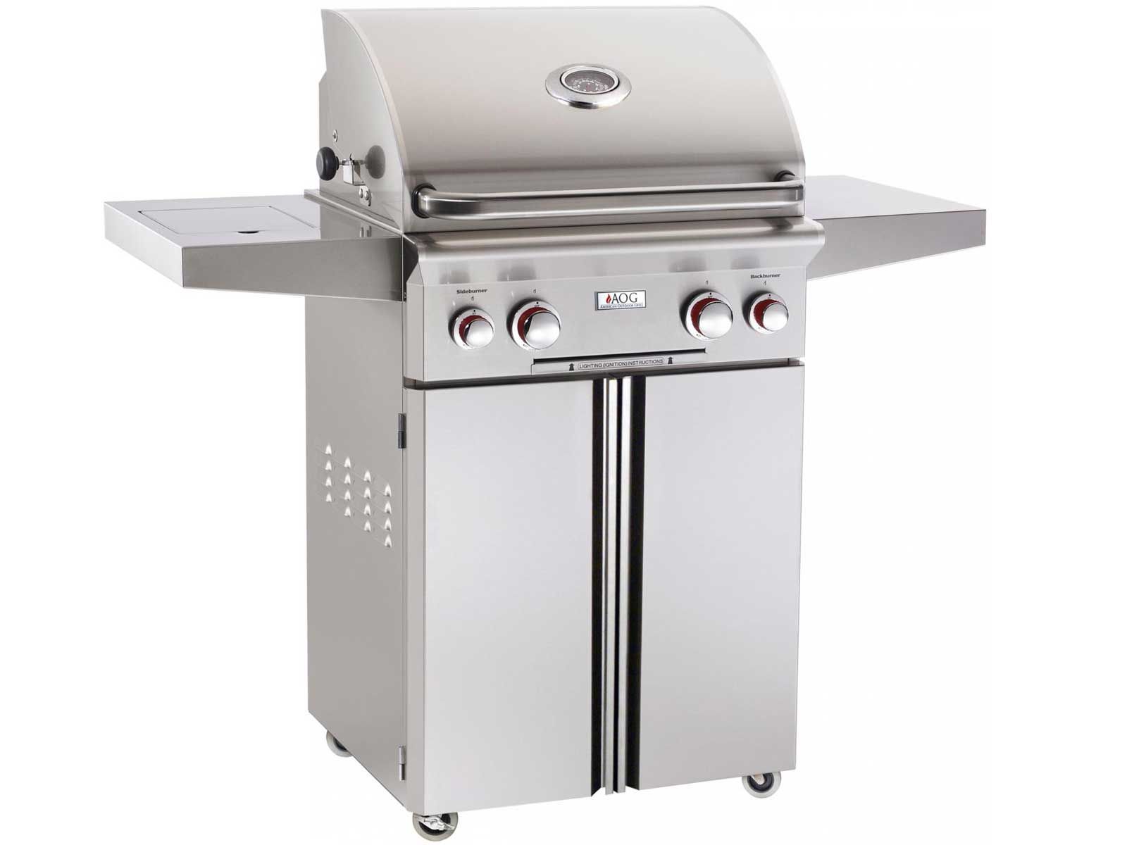 American Outdoor Grill T-Series 24-Inch 2-Burner Gas Grill with Backburner Rotisserie & Single Side Burner