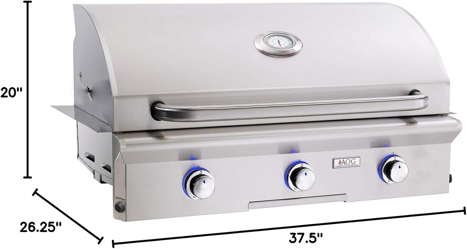 American Outdoor Grill L-Series 36-Inch 3-Burner Built-In Gas Grill