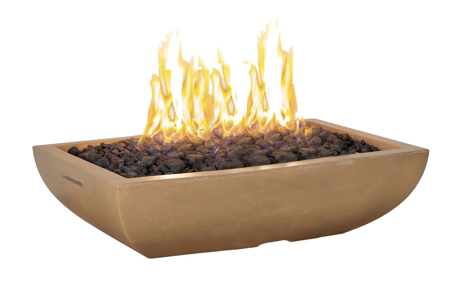 American Fyre Designs - Bordeaux GFRC Rectangle 50-Inch Fire Bowl