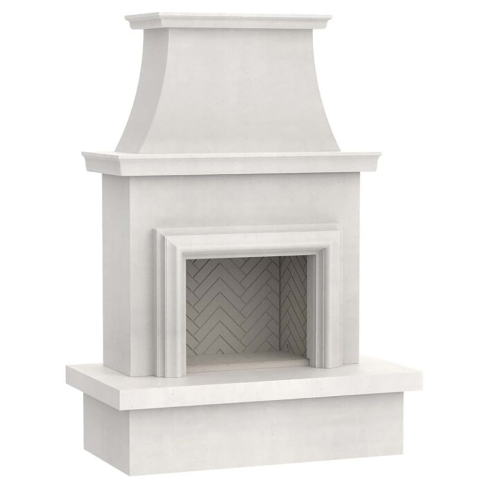 American Fyre Designs - Contractor's Model Outdoor Gas Fireplace with Moulding