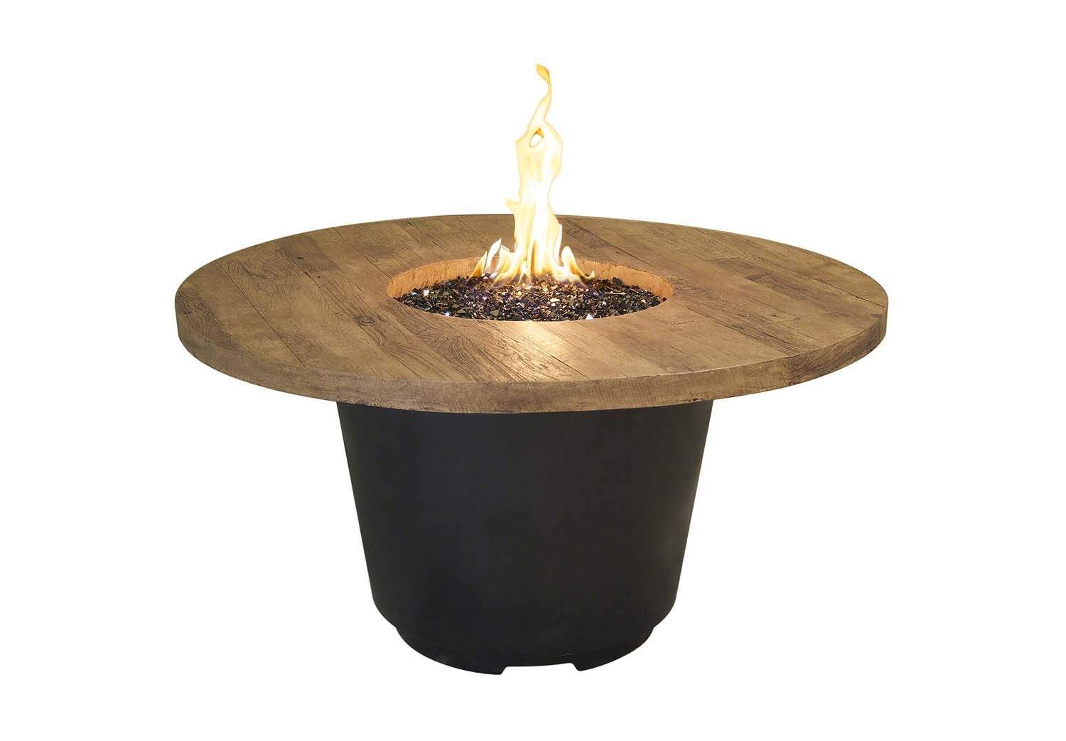 American Fyre Designs - Cosmopolitan 48" Round Reclaimed Wood Fire Table