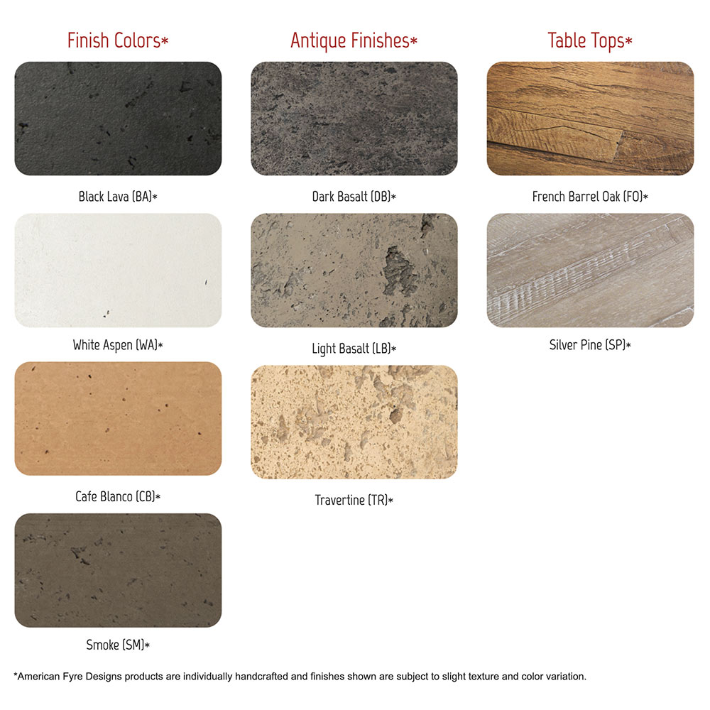 American Fyre Designs - Burner Cover for Rectangular Fire Tables