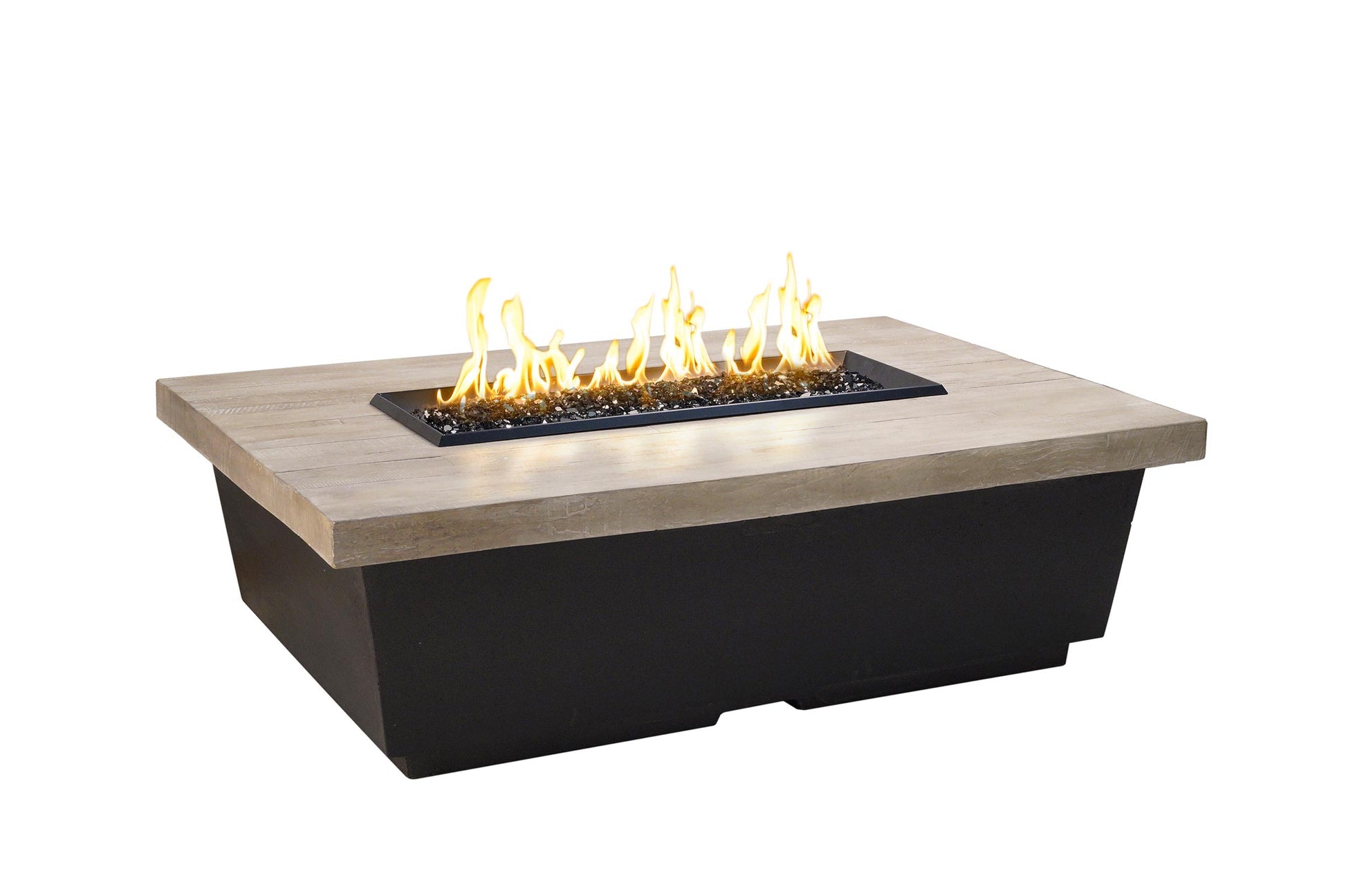 American Fyre Designs - Contempo 54"  Wood Chat Height Fire Table