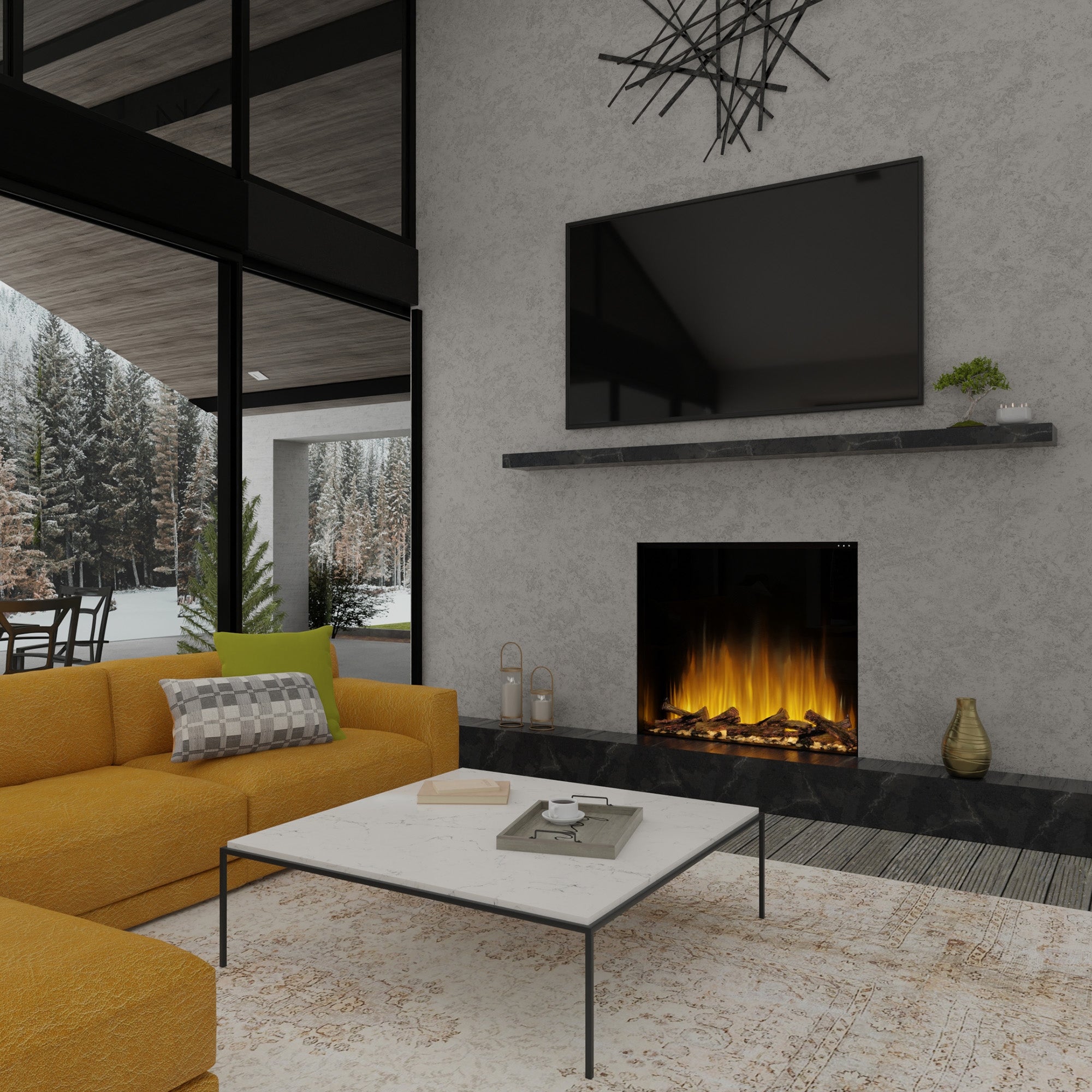 Dimplex - Ignite Aspire 48" Built-In Electric Fireplace