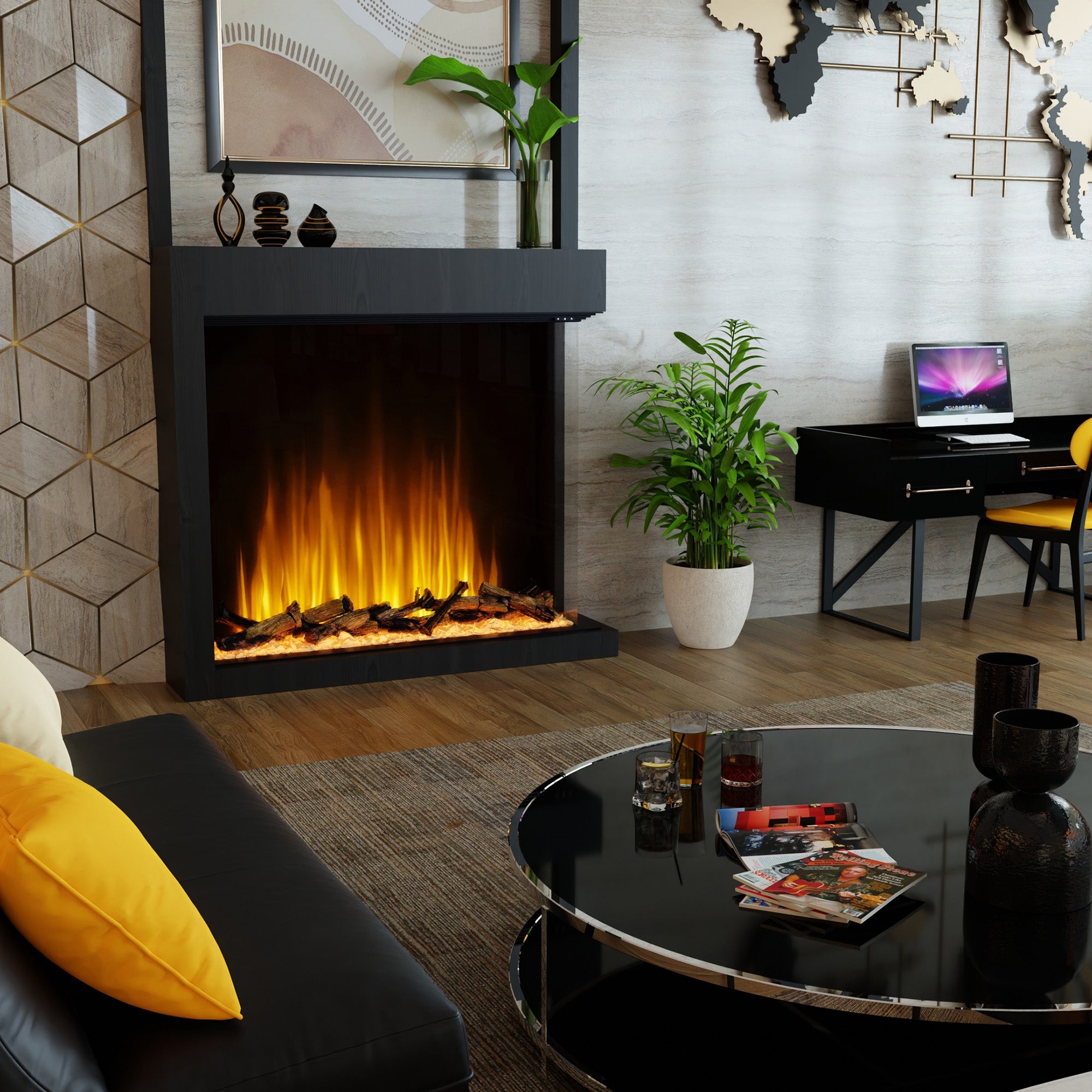 Dimplex - Ignite Aspire 48" Built-In Electric Fireplace