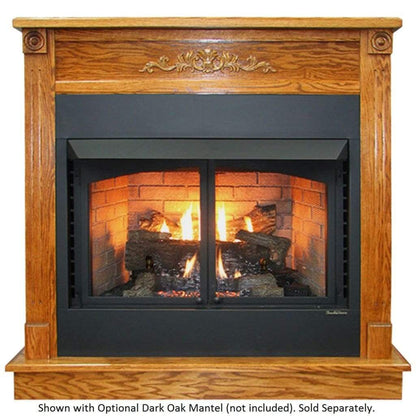Buck Stove - 36/42" Ventless Gas Fireplace & Gas Logs - 40,000 BTU