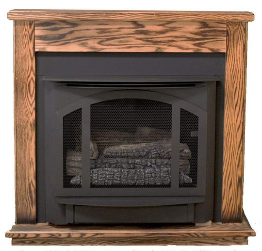 Buck Stove T-33 Classic Corner Mantel – Dark Oak