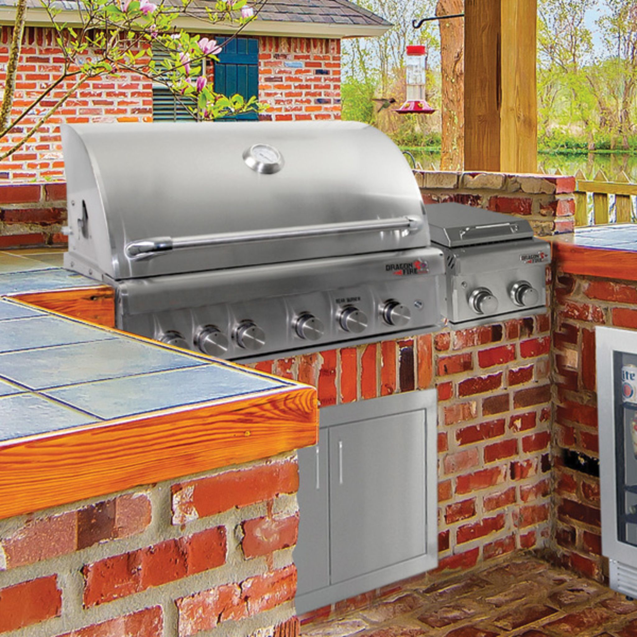 Dragon Fire 40" 5-Burner Grill Head – LP or NG