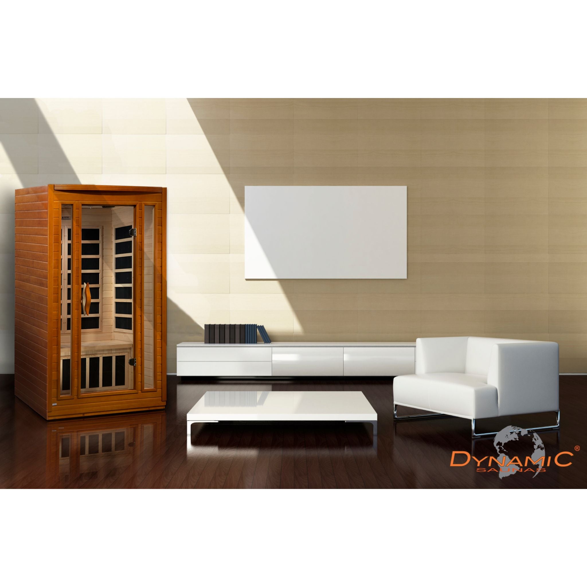 Dynamic San Marino Elite 2 Person Ultra Low EMF FAR Infrared Sauna – Canadian Hemlock