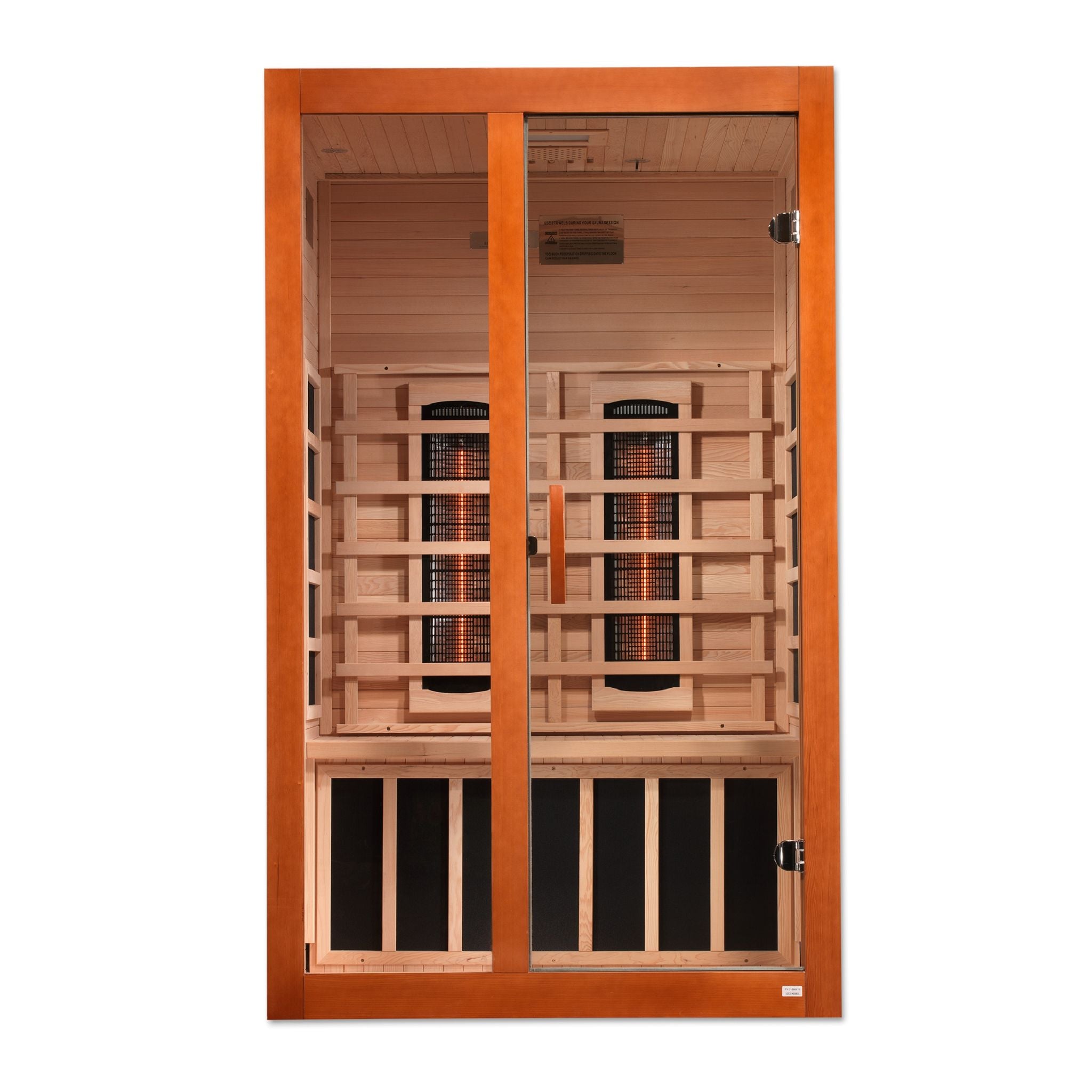 Dynamic Santiago 2 Person Full Spectrum Near Zero EMF FAR Infrared Sauna – Canadian Hemlock