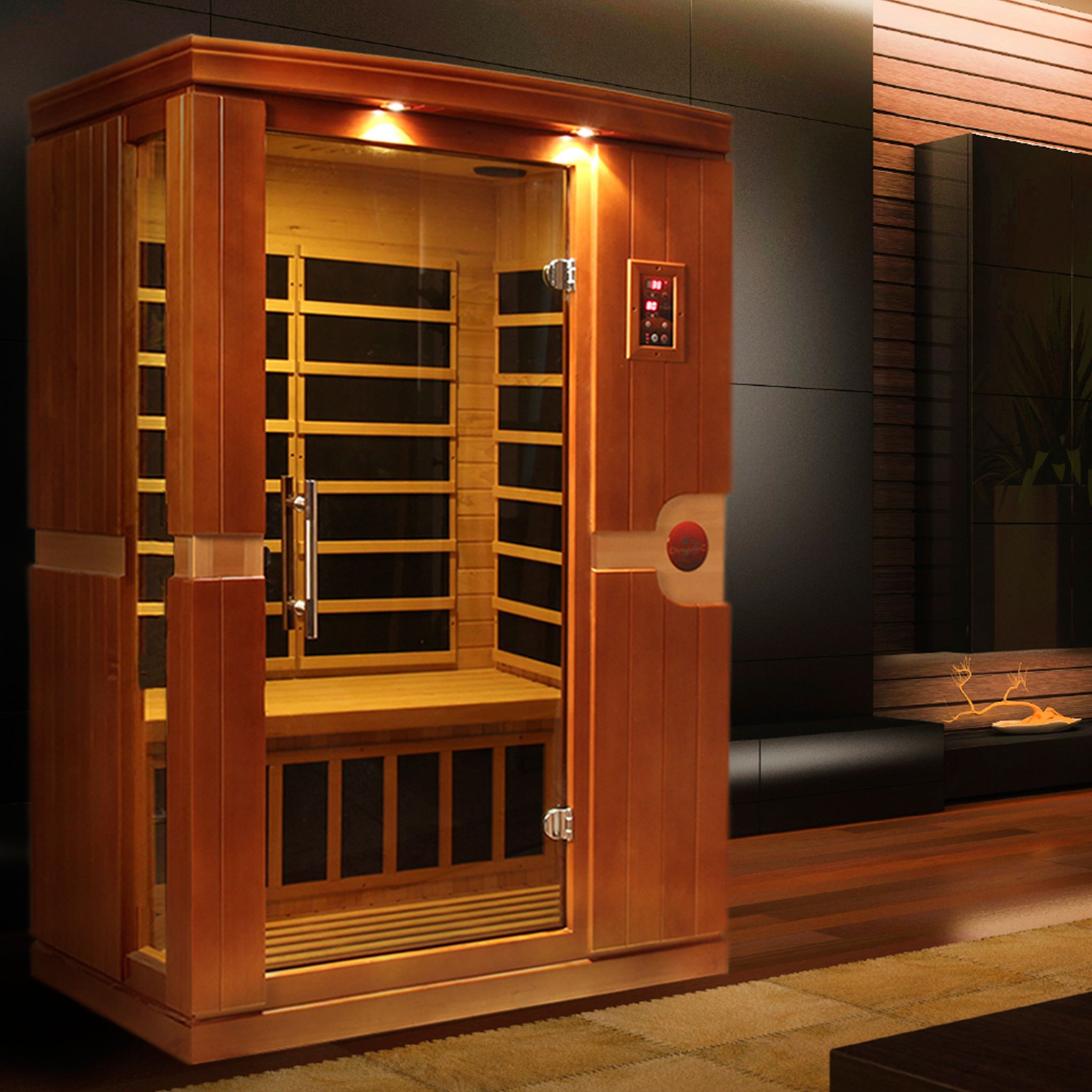 Dynamic Venice 2 Person Low EMF FAR Infrared Sauna – Canadian Hemlock