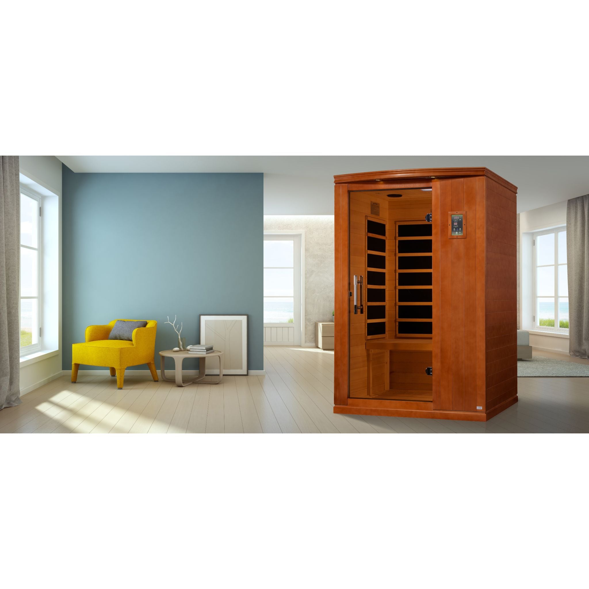 Dynamic Venice Elite 2 Person Ultra Low EMF FAR Infrared Sauna – Canadian Hemlock