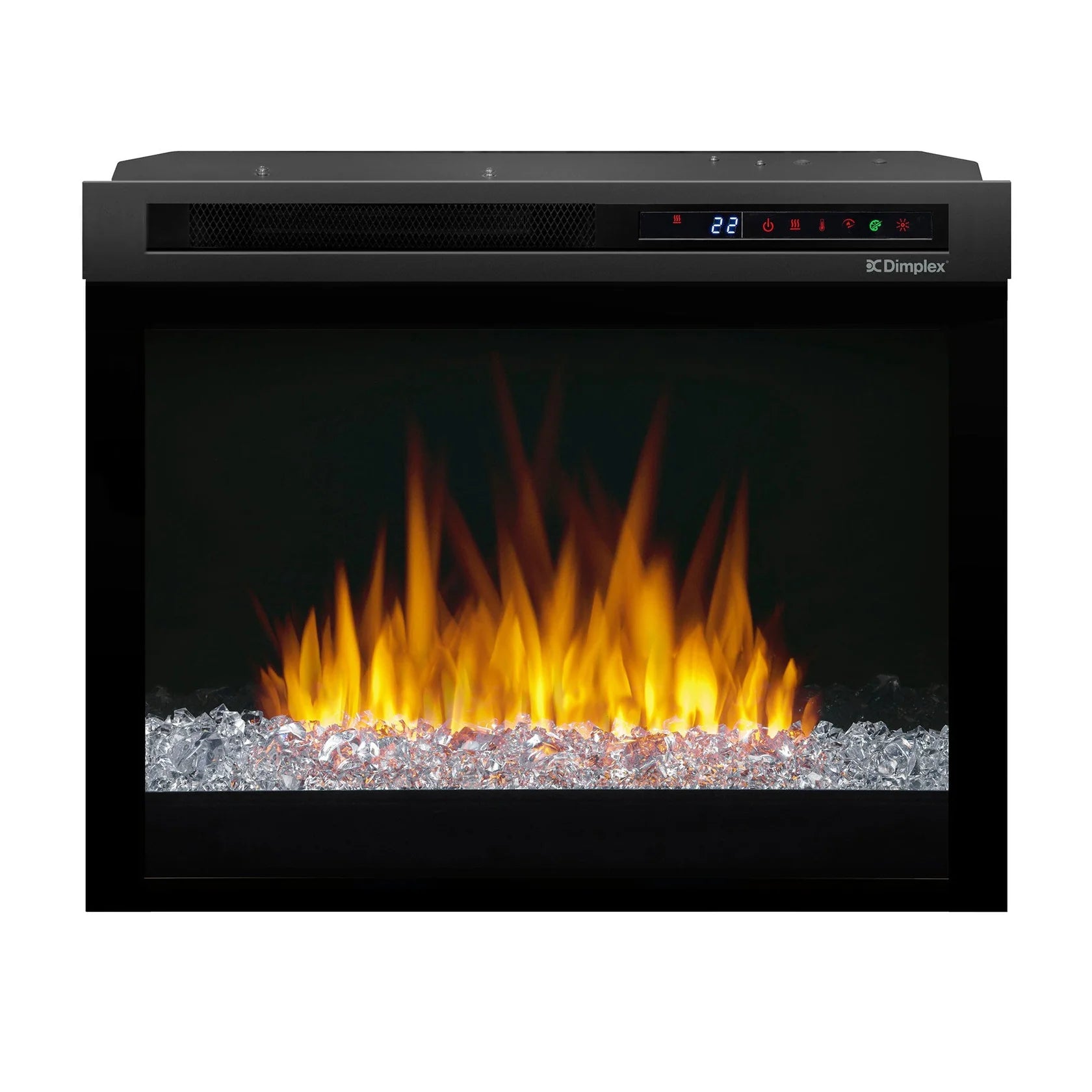 Dimplex - Nova 26" Plug-in Electric Firebox With Acrylic Crystals Ember Bed