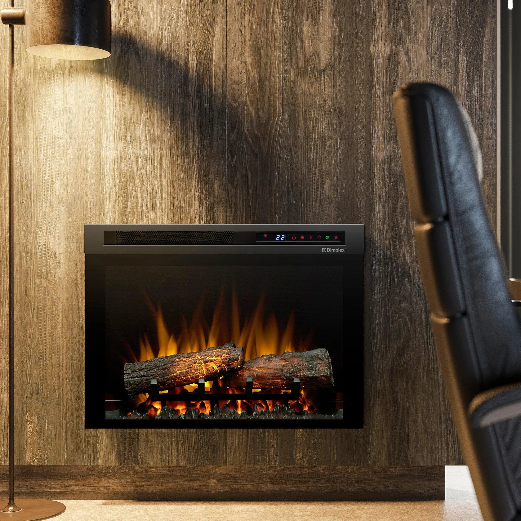 Dimplex - Nova 26" Plug-In Electric Firebox – With Logs
