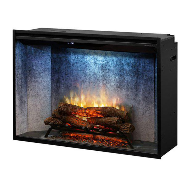 Dimplex - Revillusion 42" Built-in Electric Firebox With Front Glass and Plug Kit
