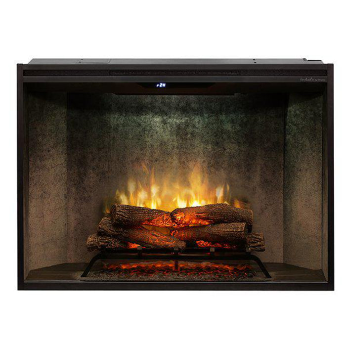Dimplex - Revillusion 42" Built-in Electric Firebox With Front Glass and Plug Kit