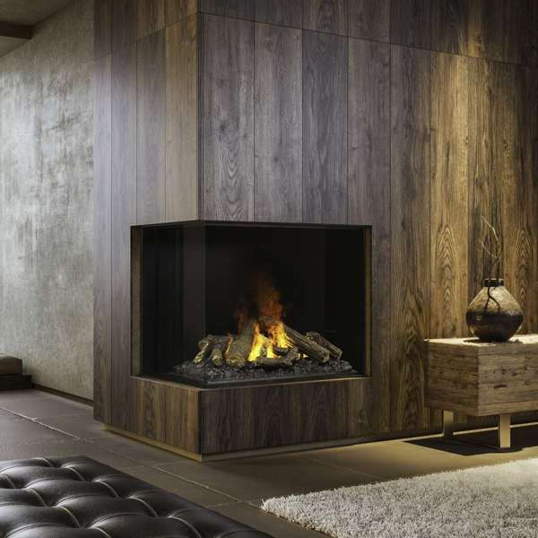 Dimplex - Faber Optimyst e-MatriX 37" Left-Facing Two-Sided Built-in Water Vapor Electric Fireplace