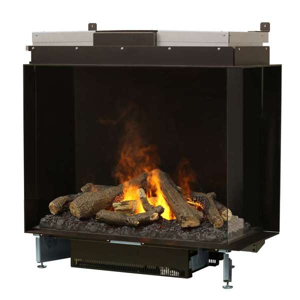 Dimplex - Faber Optimyst e-MatriX 37" Right-Facing Two-Sided Built-in Water Vapor Electric Fireplace