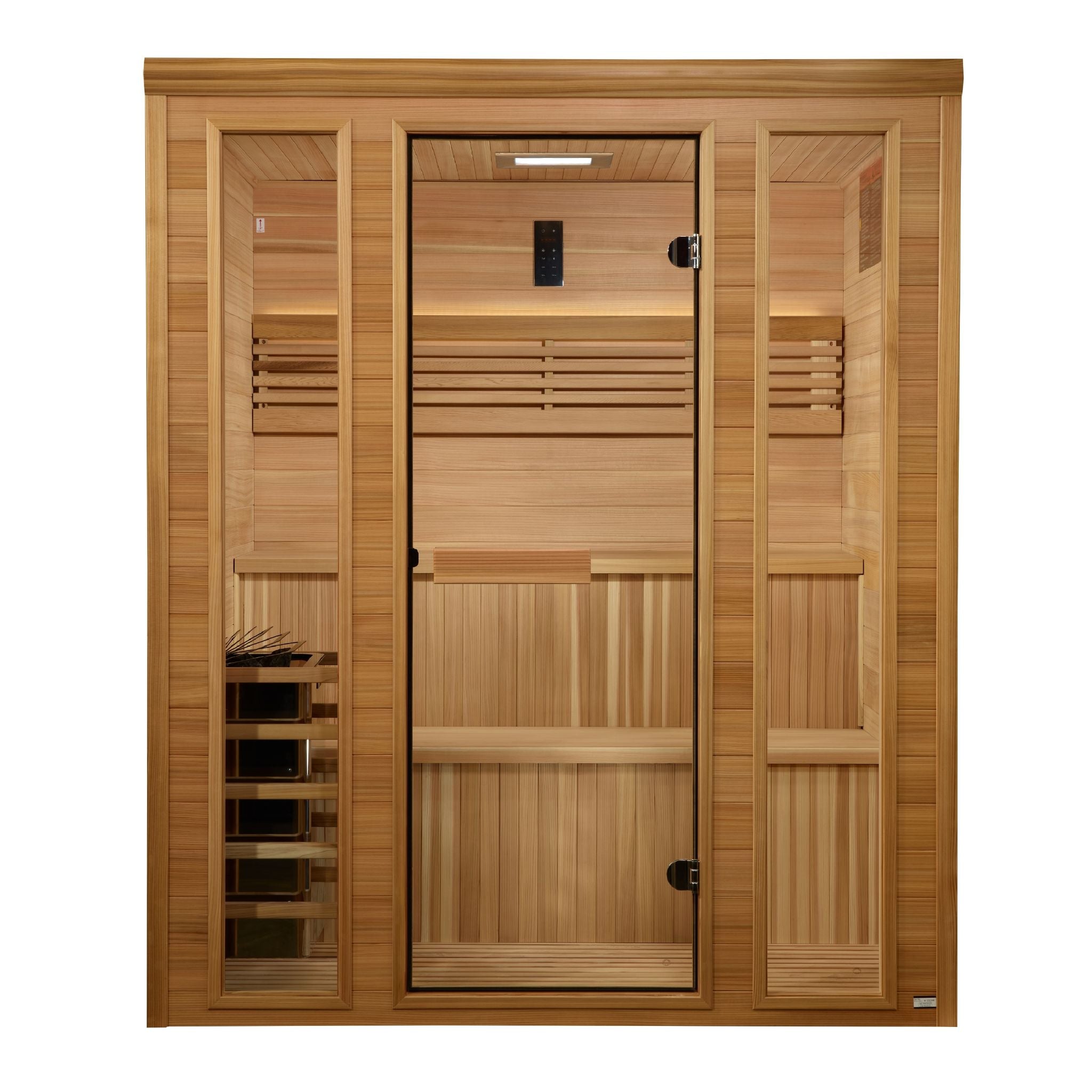 Golden Designs 2025 "Engelberg Edition" 4–6 Person Traditional Steam Sauna (Pacific Cedar)