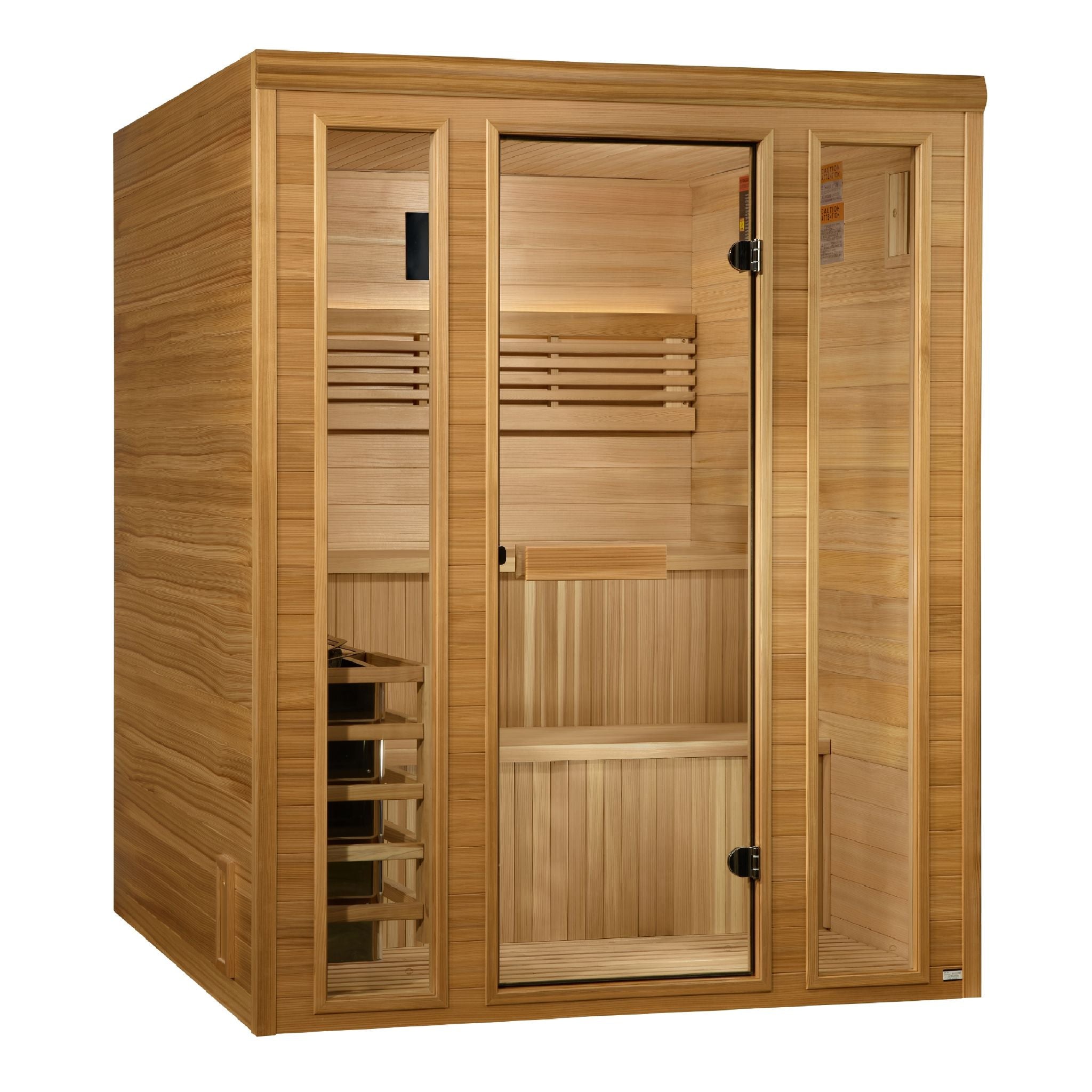 Golden Designs 2025 "Engelberg Edition" 4–6 Person Traditional Steam Sauna (Pacific Cedar)