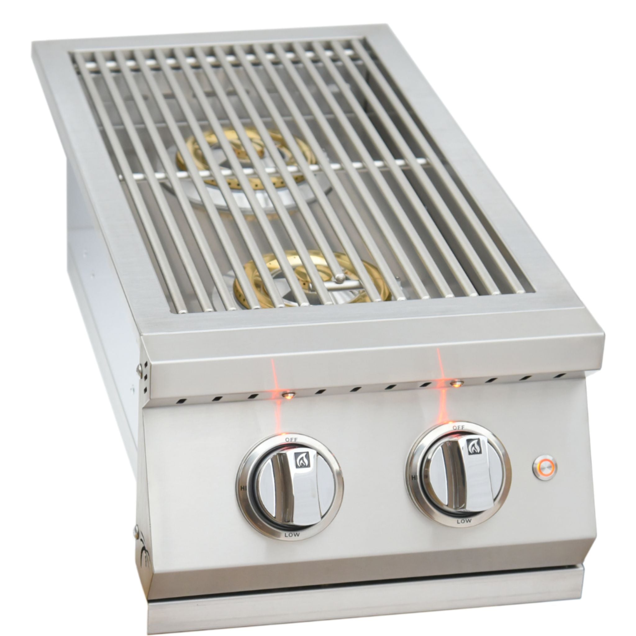 KoKoMo Professional Double Side Burner with LED Lights & Cover