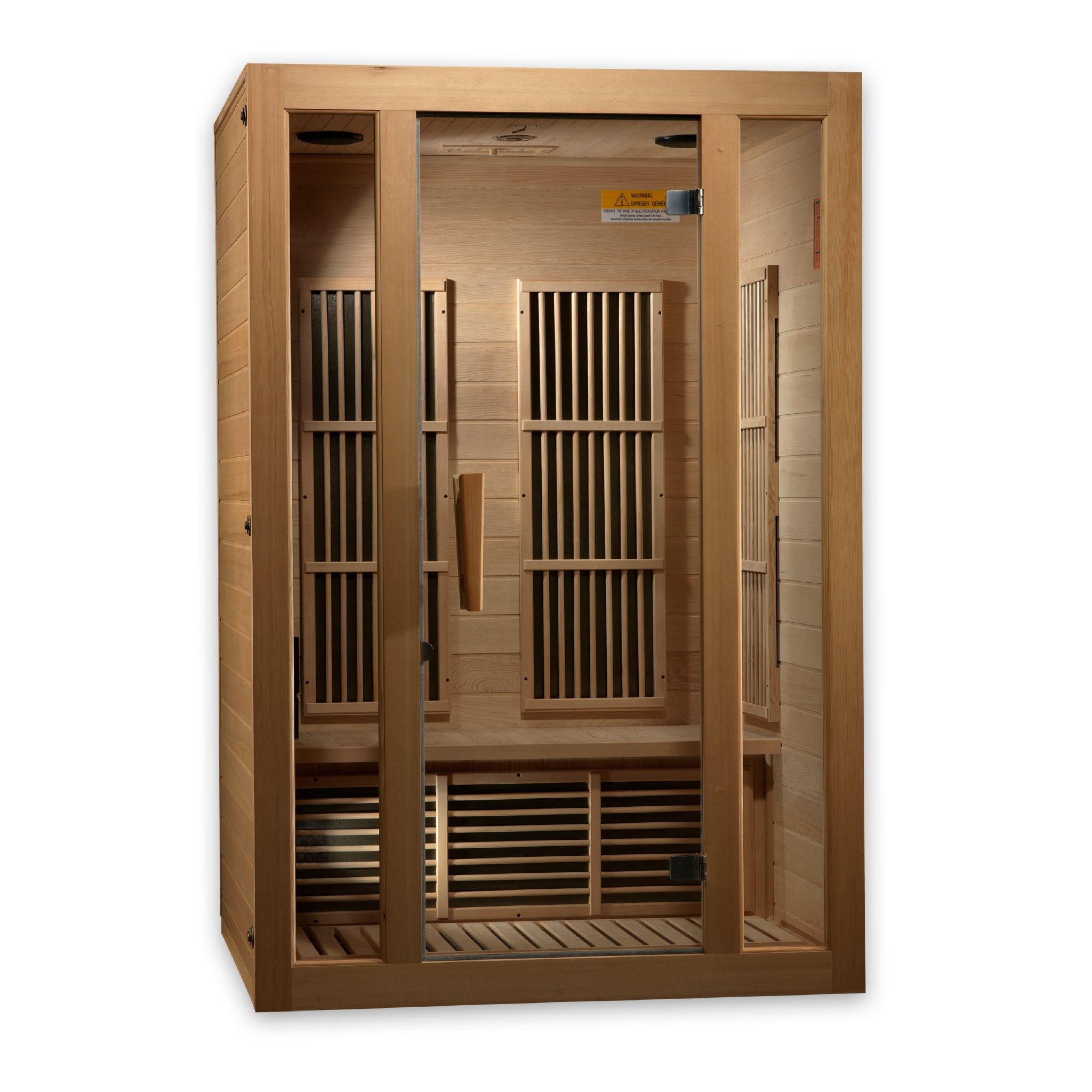 Maxxus Seattle 2 Person Near Zero EMF FAR Infrared Sauna – Canadian Hemlock
