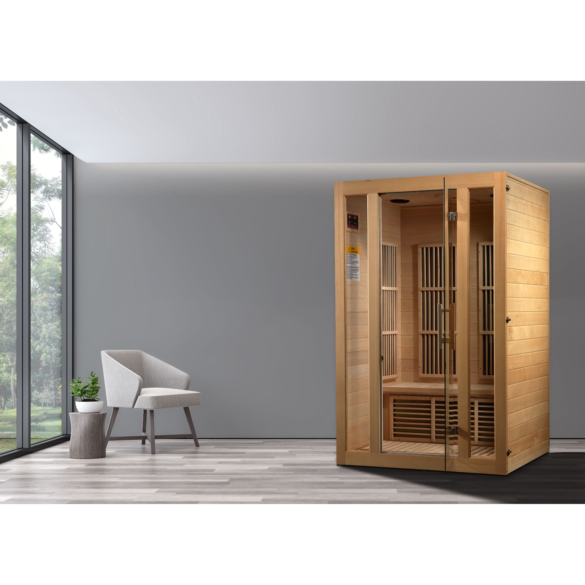 Maxxus Seattle 2-Person Low EMF FAR Infrared Sauna – Canadian Hemlock