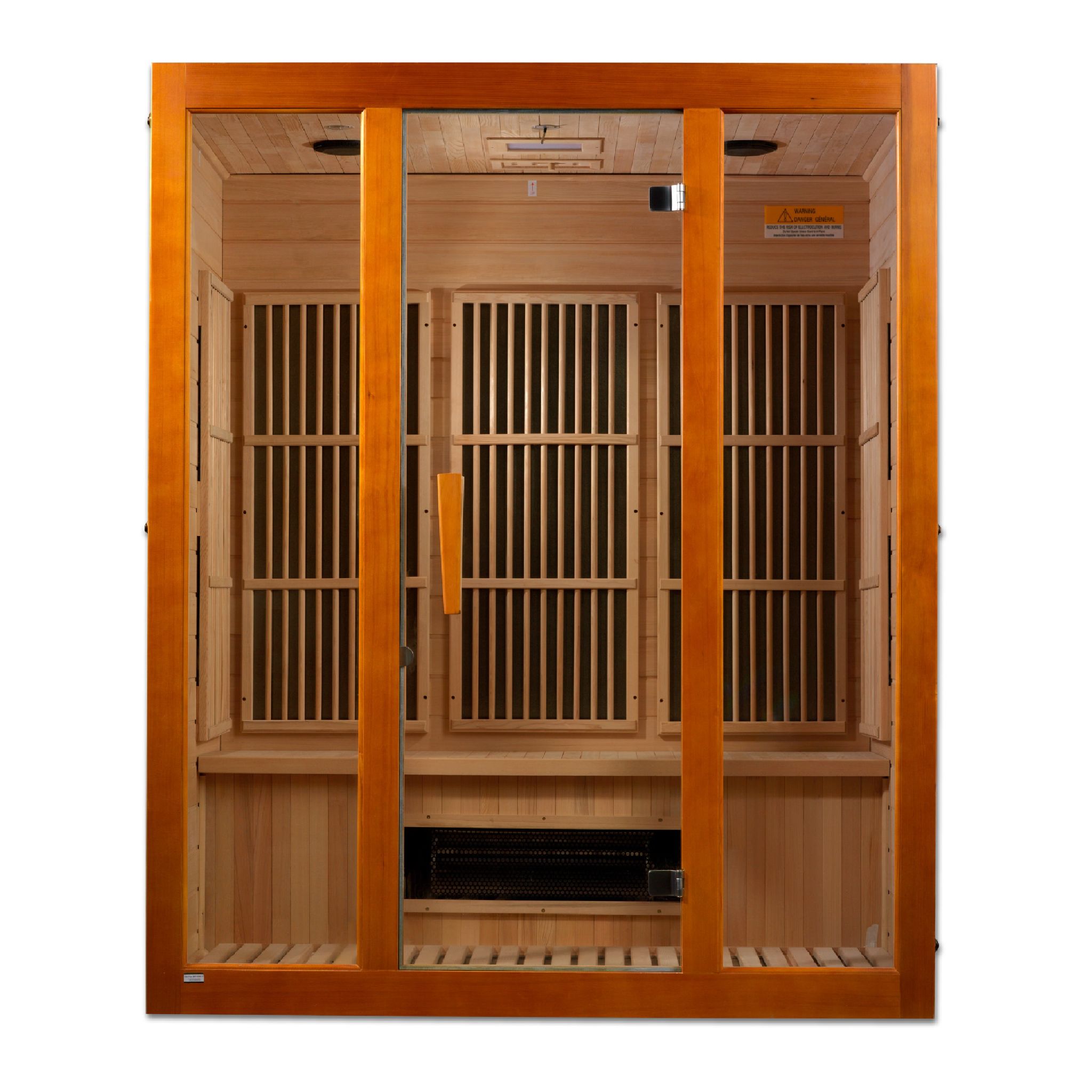 Maxxus 3 Person Low EMF FAR Infrared Sauna – Canadian Hemlock