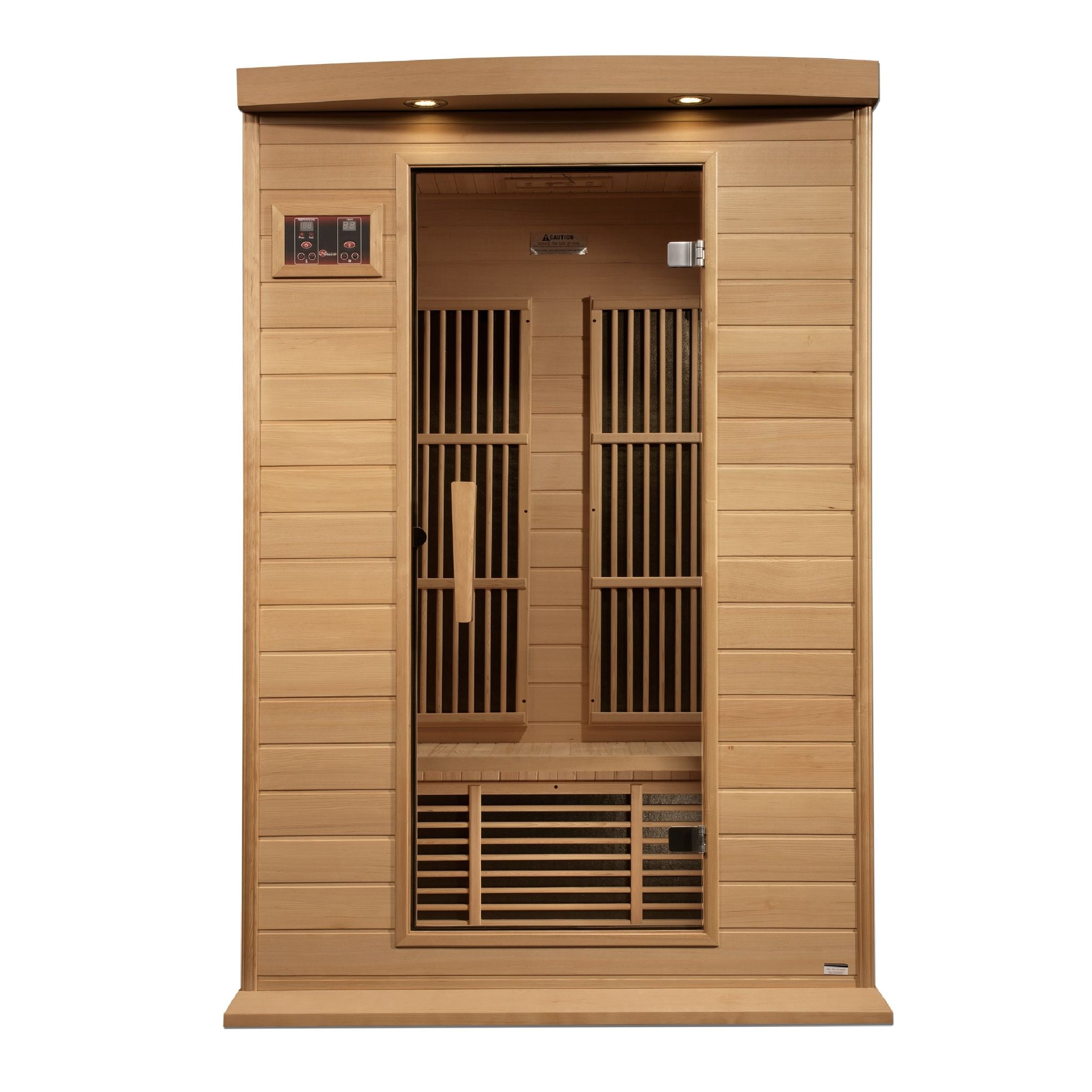Maxxus 2 Person Near Zero EMF FAR Infrared Sauna – Canadian Hemlock