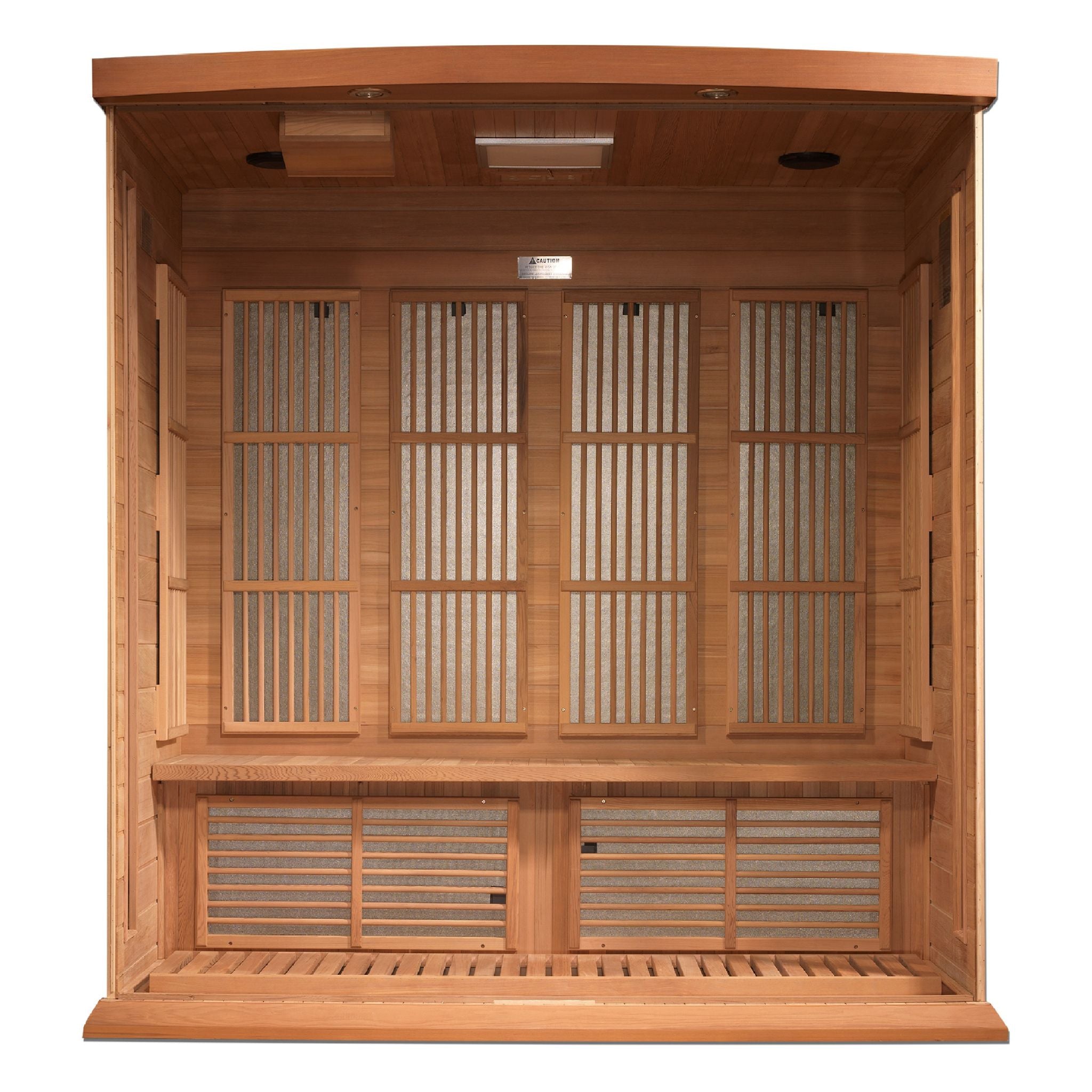 Maxxus 4 Person Low EMF FAR Infrared Sauna – Canadian Red Cedar