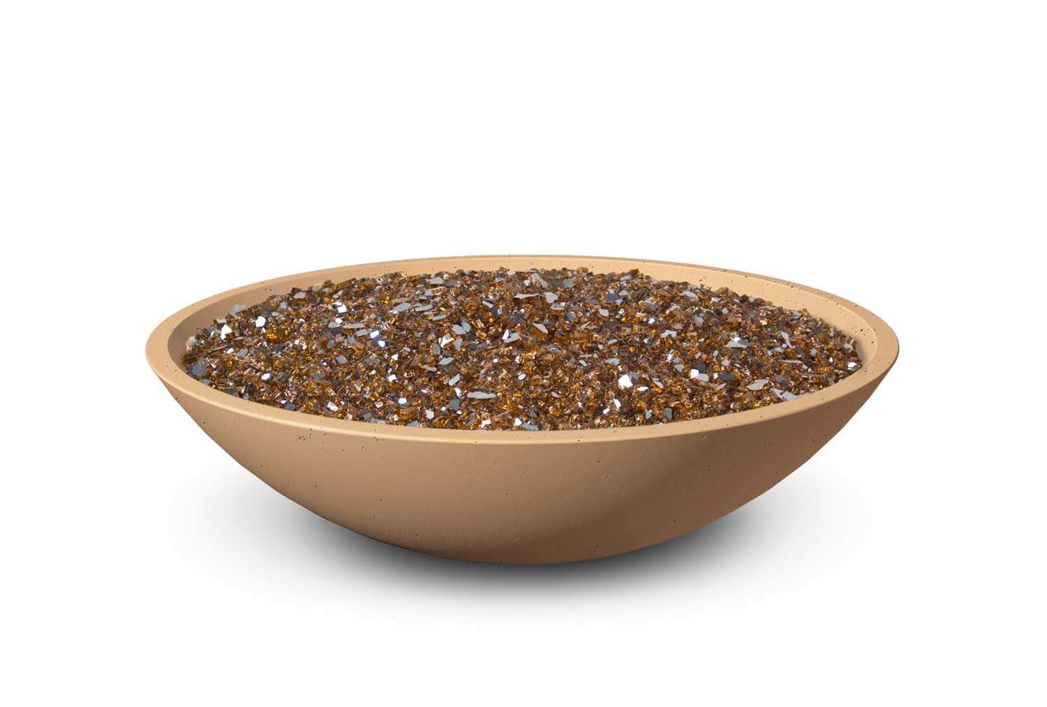 American Fyre Designs - Marseille 40-Inch Round GFRC Gas Fire Bowl