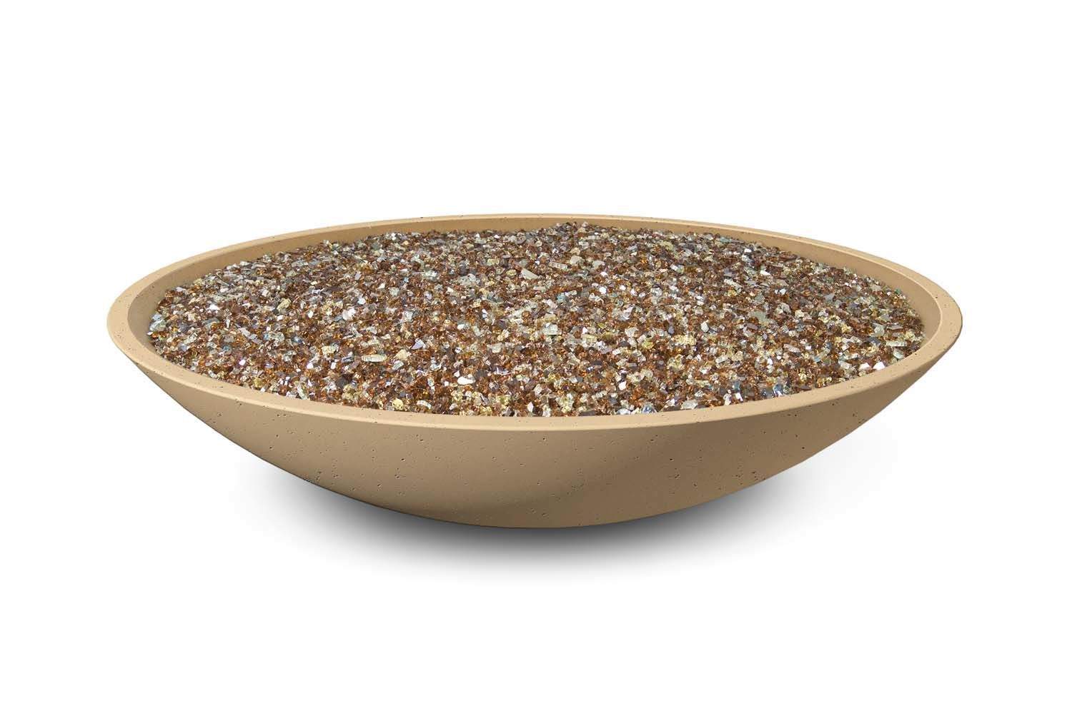 American Fyre Designs - Marseille 48-Inch Round GFRC Gas Fire Bowl