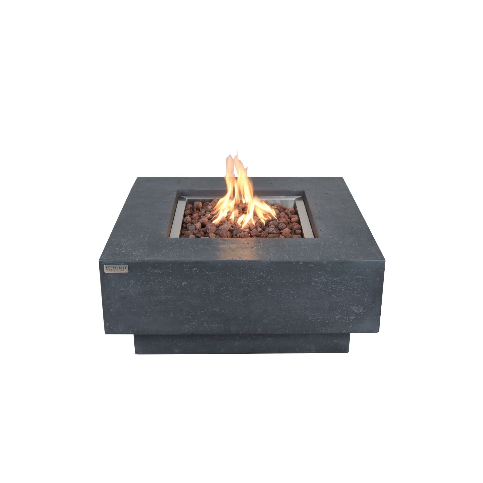 Manhattan 36” Concrete Fire Table – Dark Gray