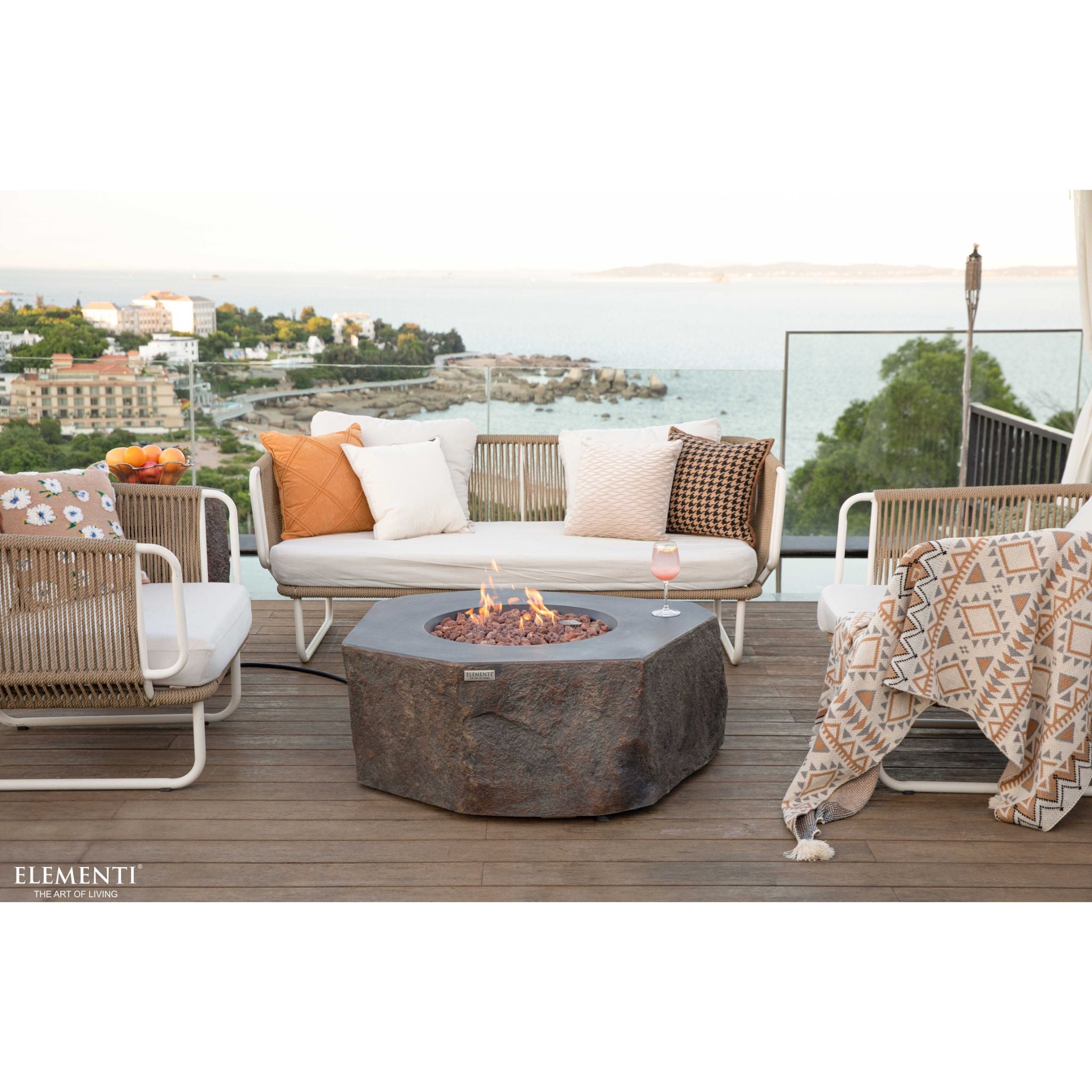 Columbia 42” Concrete Fire Table
