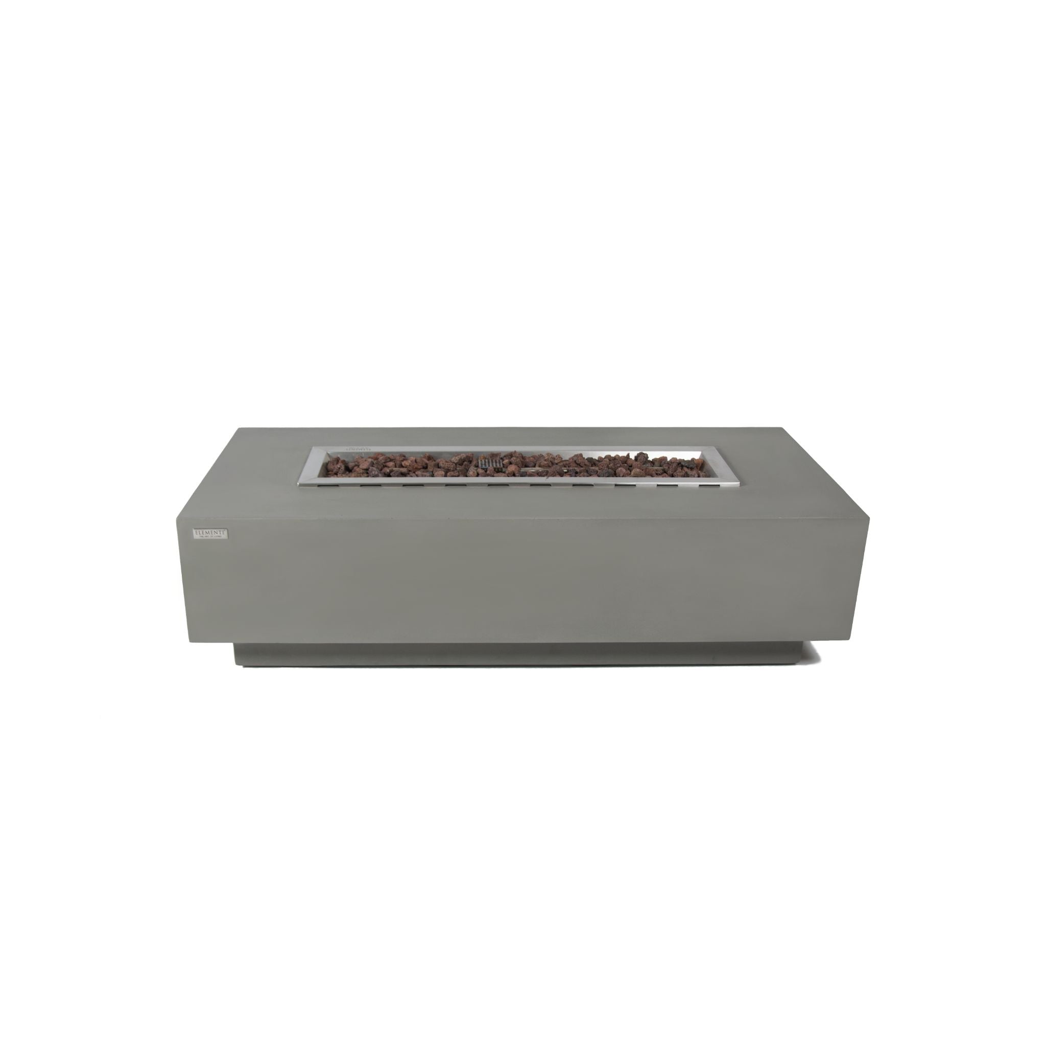 Granville 60” Concrete Fire Table – Light Gray