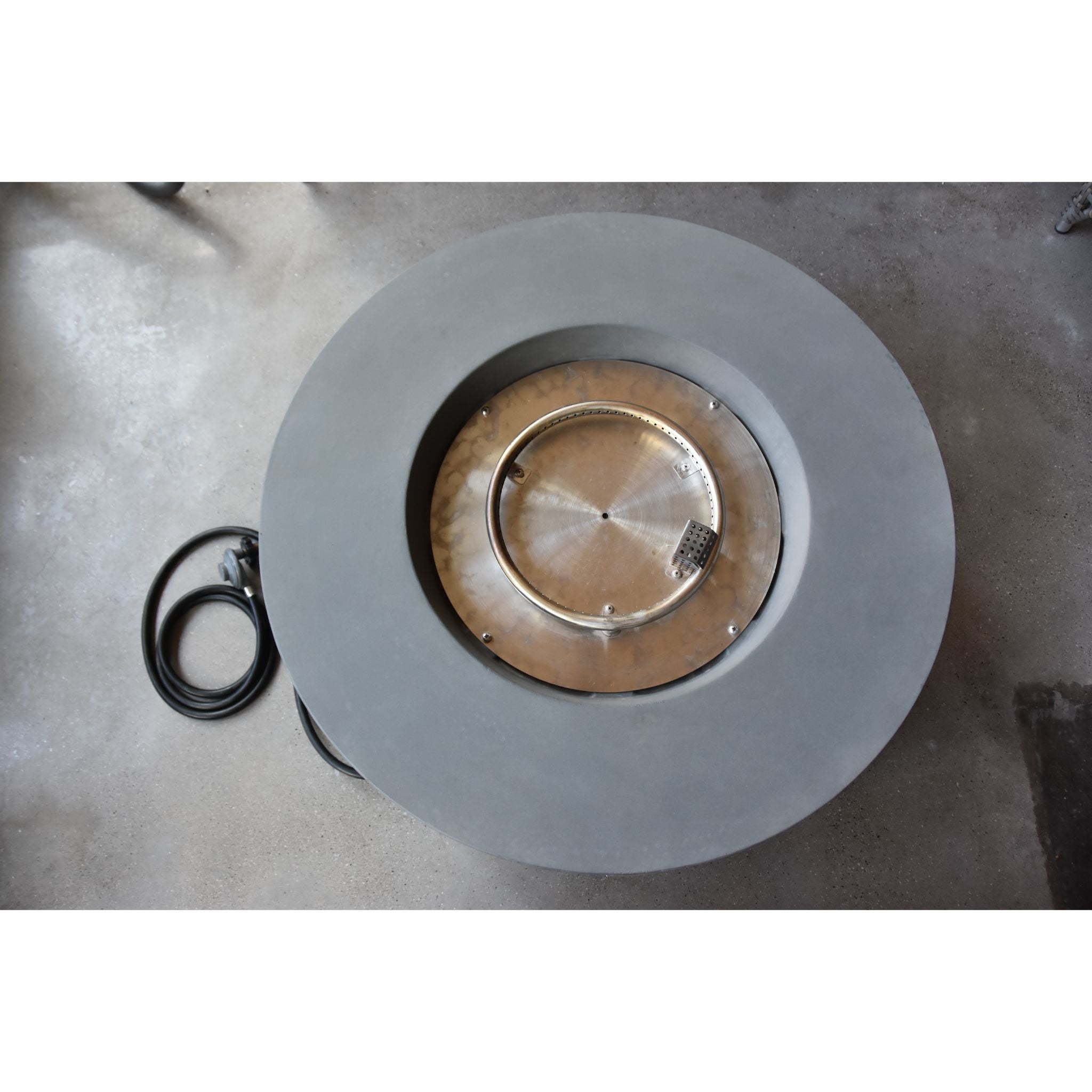 Tramore 34” Concrete Fire Table - Light Gray