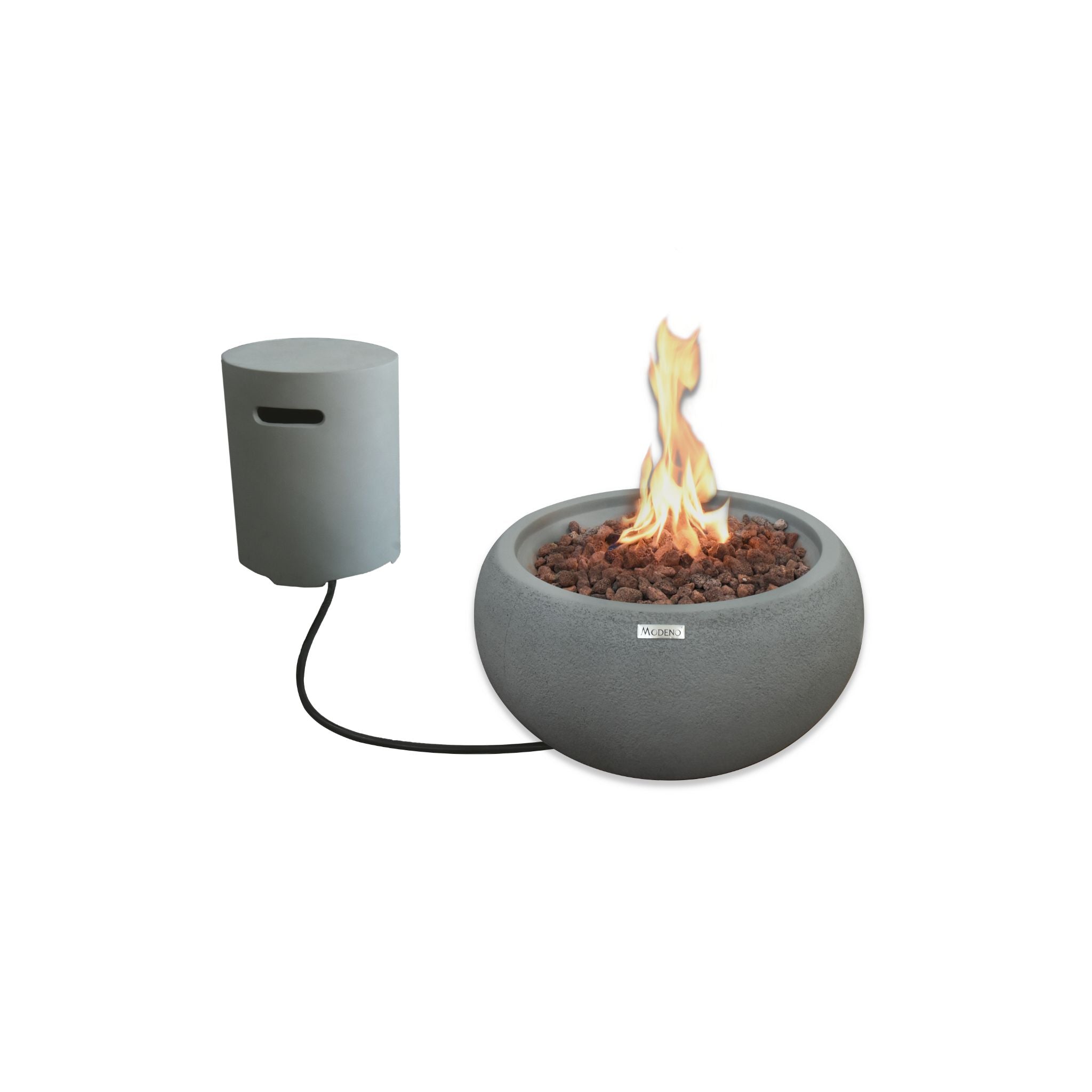 Newbridge 27” Concrete Fire Bowl - Light Gray