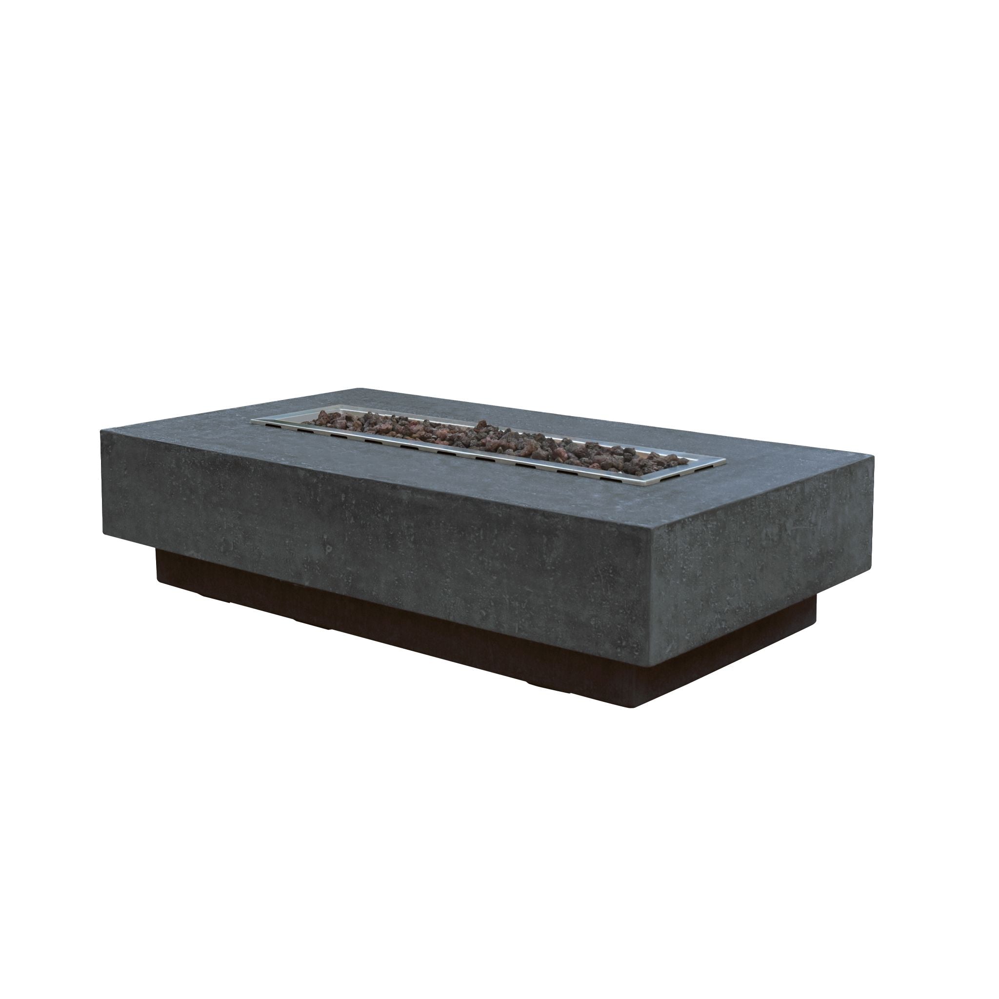 Hampton 56” Concrete Fire Table – Dark Gray