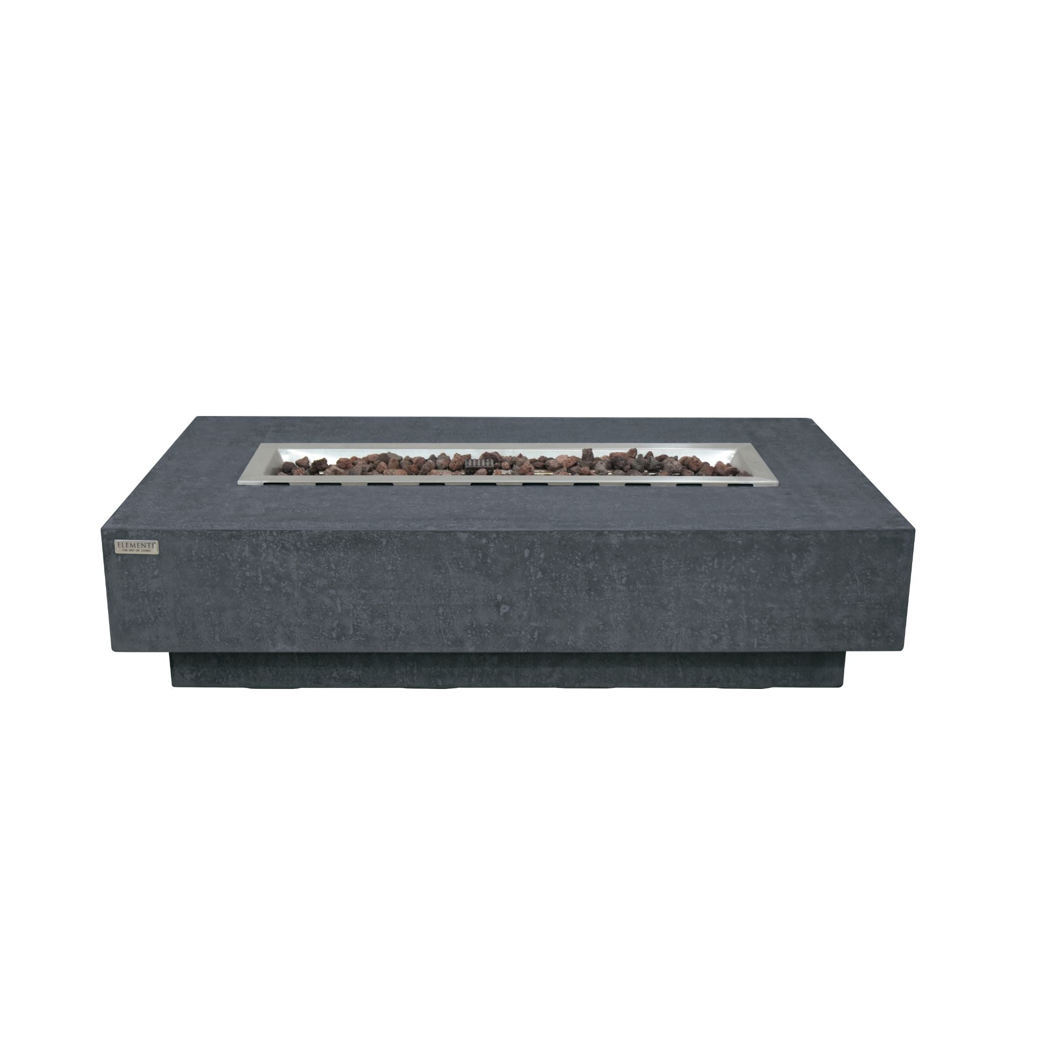 Hampton 56” Concrete Fire Table – Dark Gray