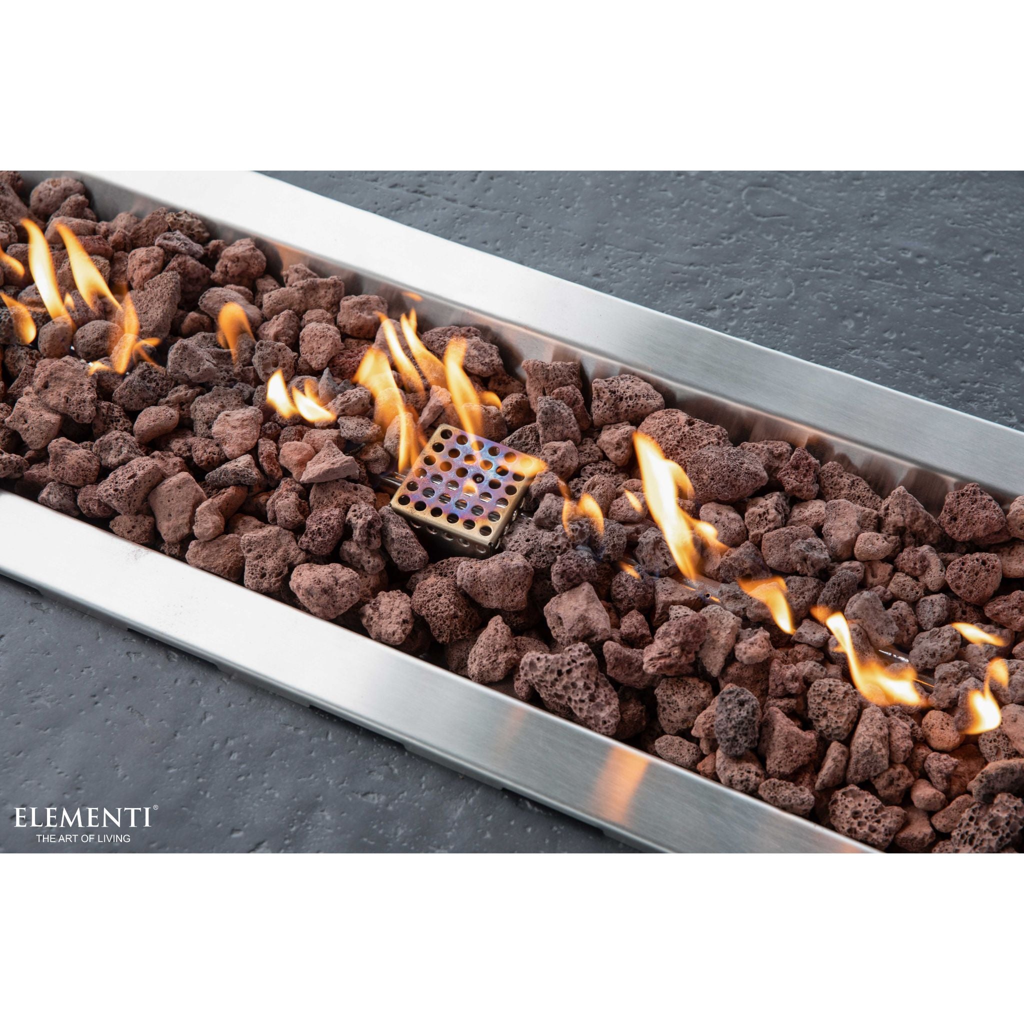 Hampton 56” Concrete Fire Table – Dark Gray