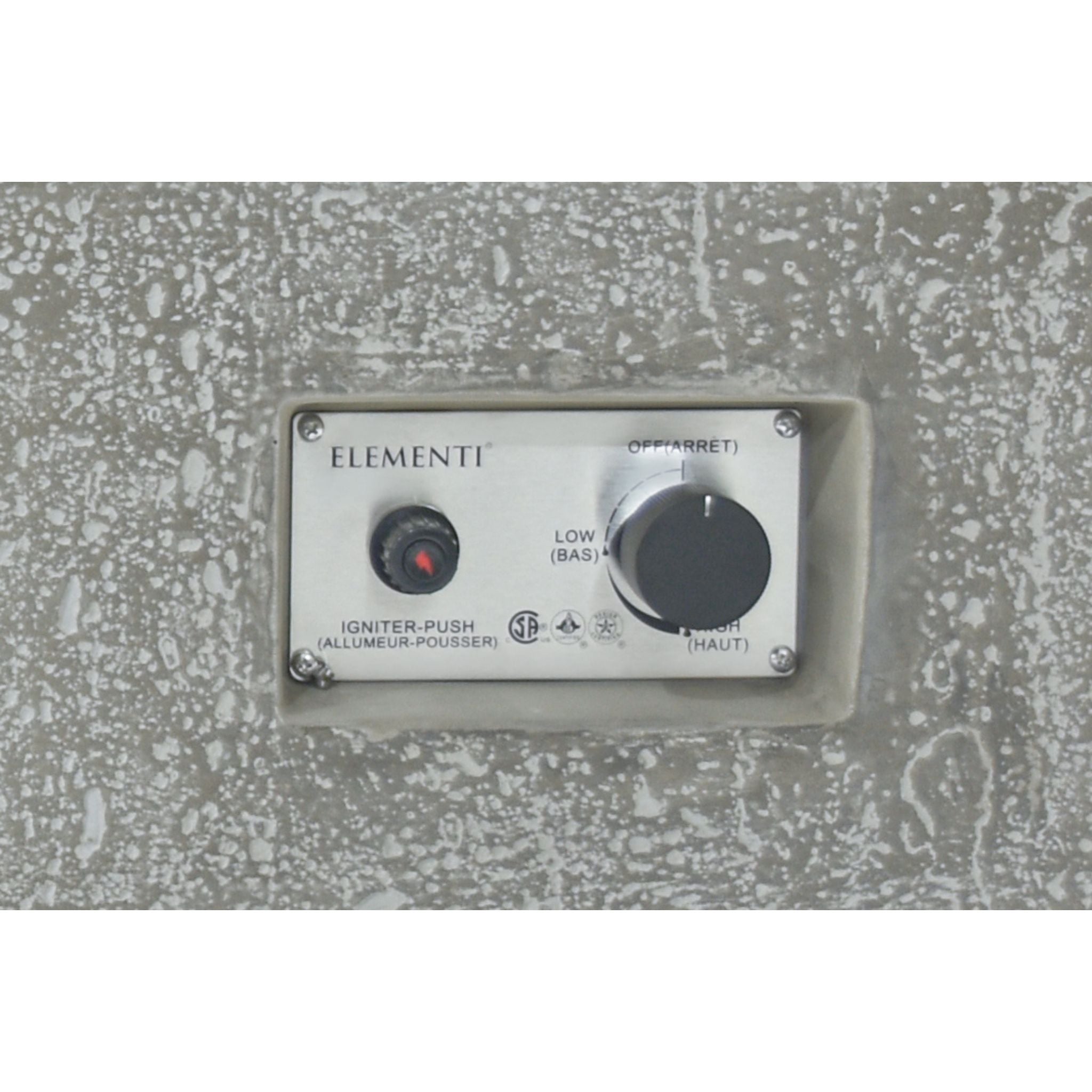 Hampton 56” Concrete Fire Table – Light Gray