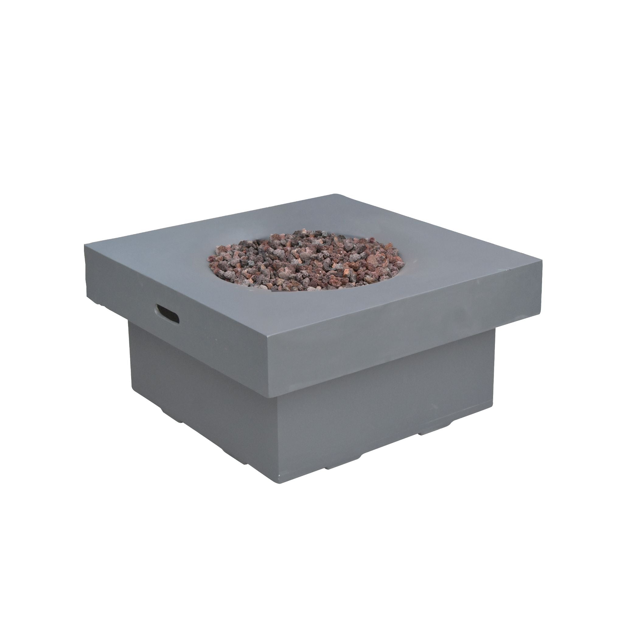 Branford 34” Concrete Fire Table - Light Gray