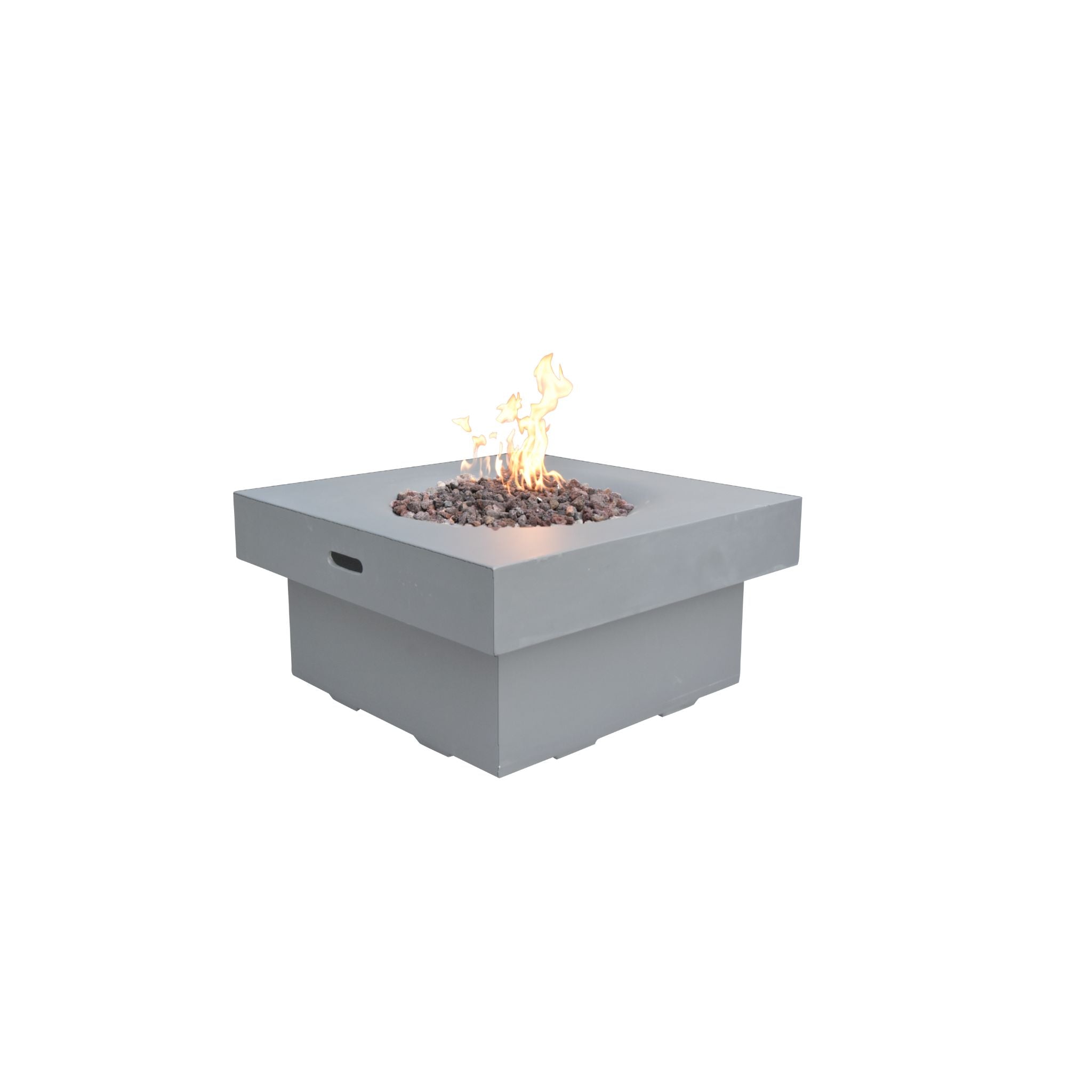 Branford 34” Concrete Fire Table - Light Gray