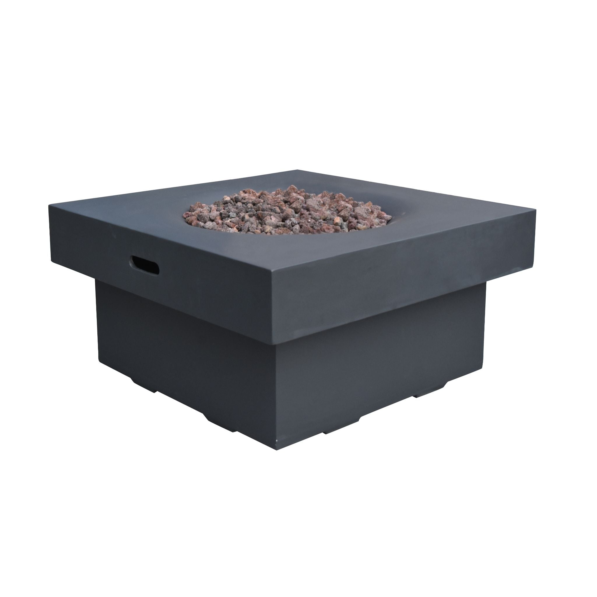 Branford 34” Concrete Fire Table - Black