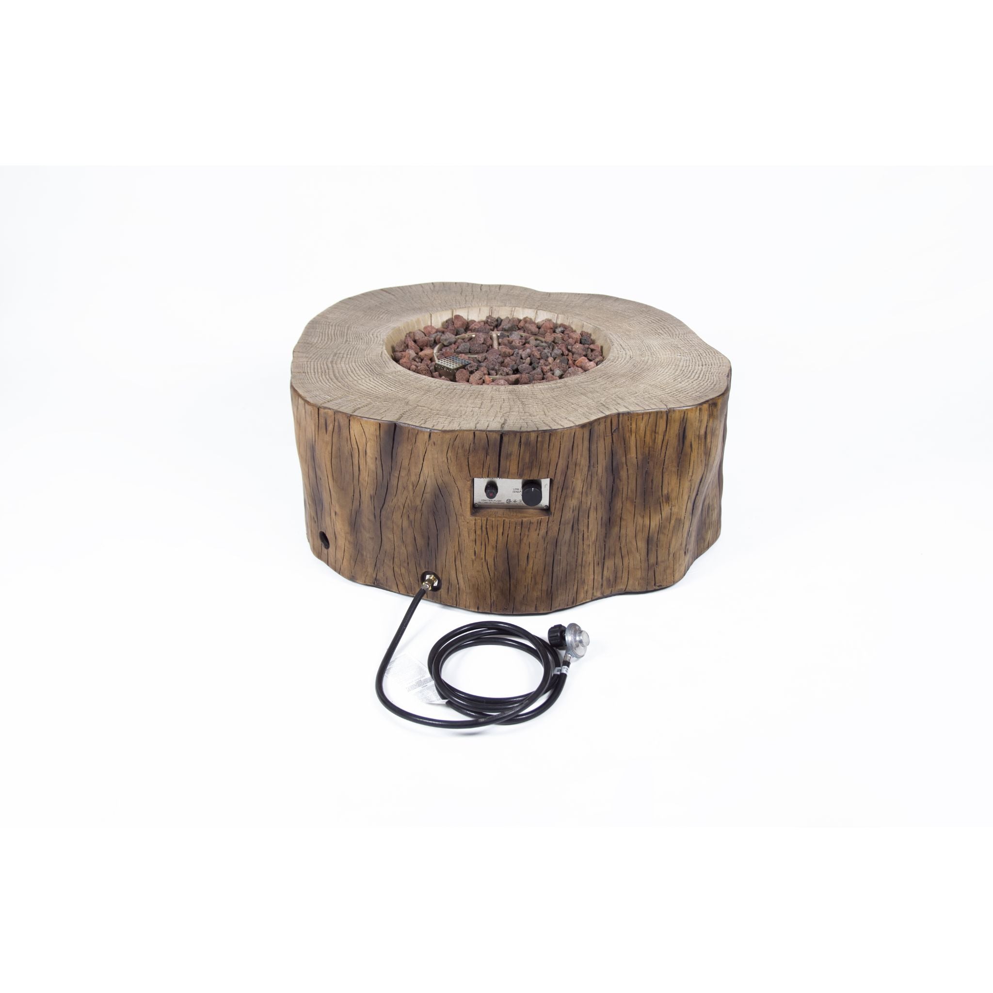 Manchester 42” Concrete Fire Table - Red wood