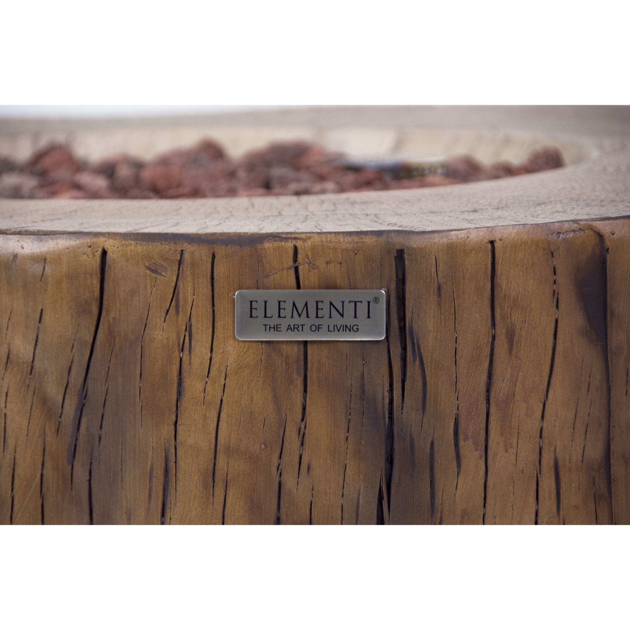 Manchester 42” Concrete Fire Table - Red wood