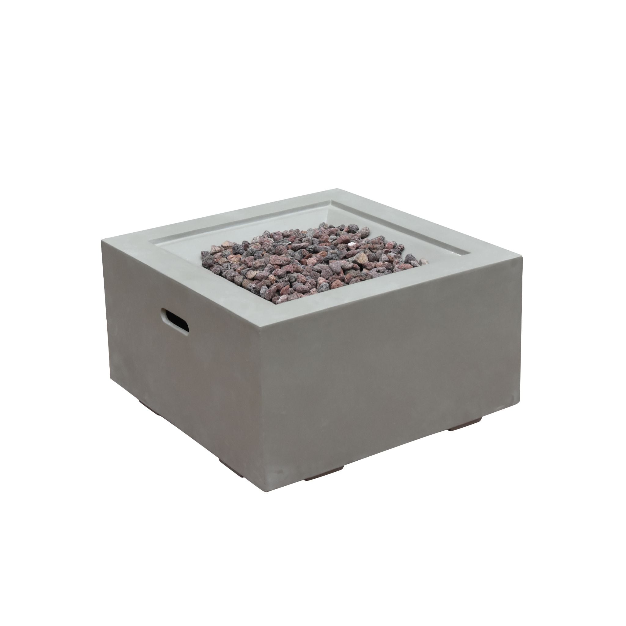 Ridgefield 27” Concrete Fire Pit - Light Gray