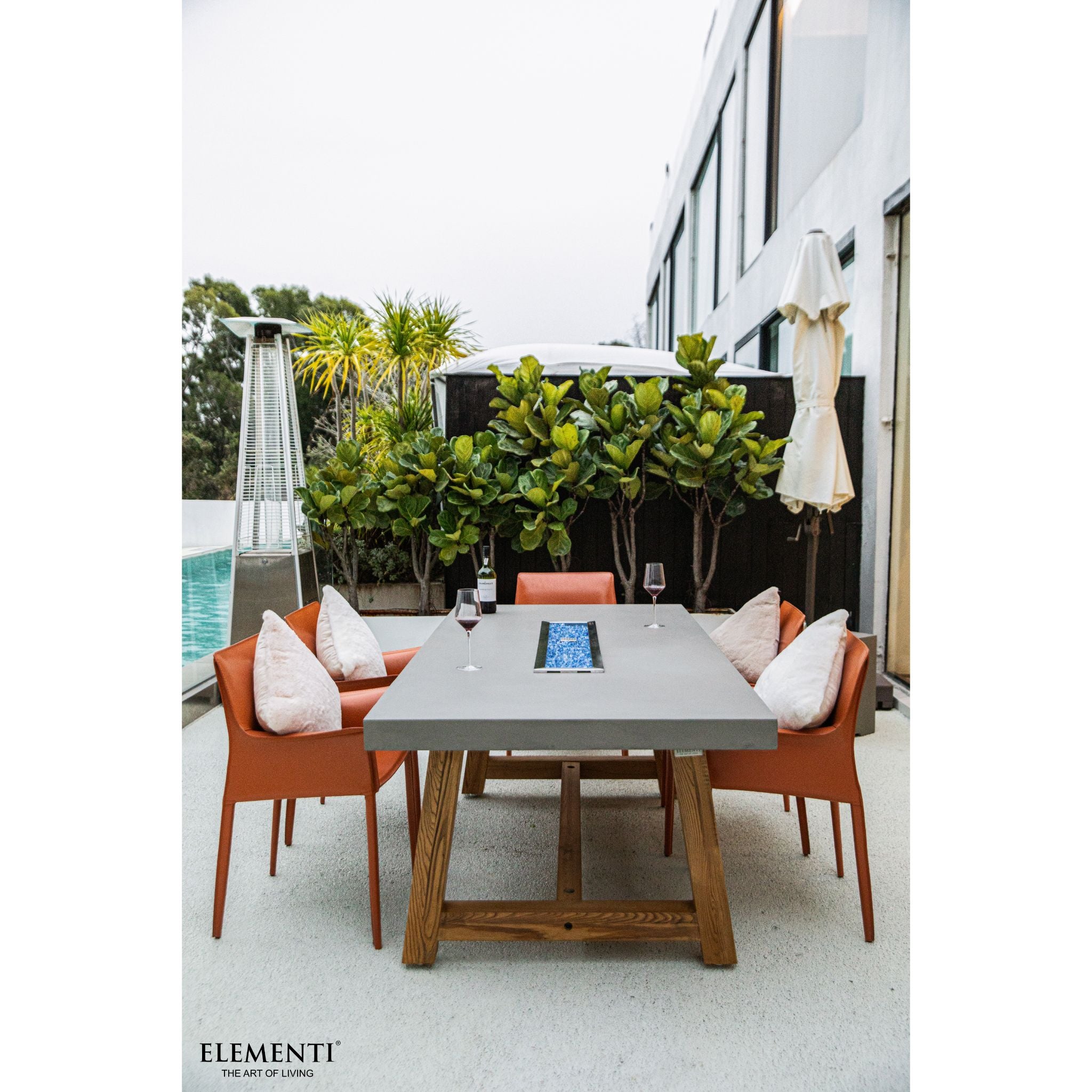 Sonoma 83” Concrete Fire/ Dining Table