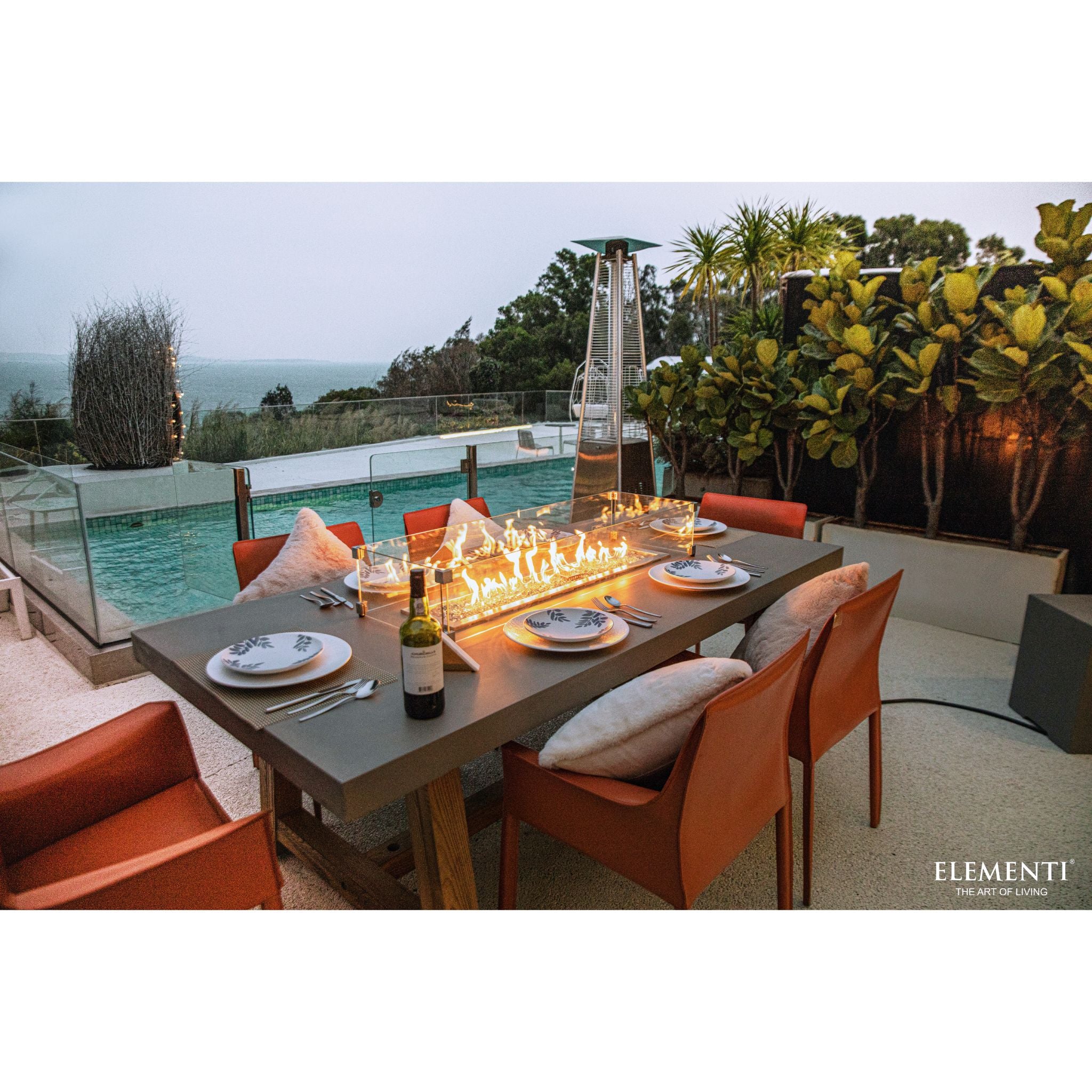 Sonoma 83” Concrete Fire/ Dining Table